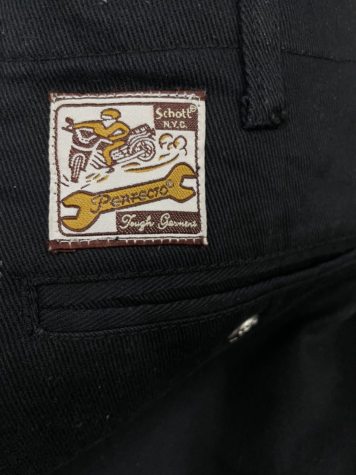 Schott Schott Perfecto Black Jeans Size US 30 / EU 46 - 8 Thumbnail