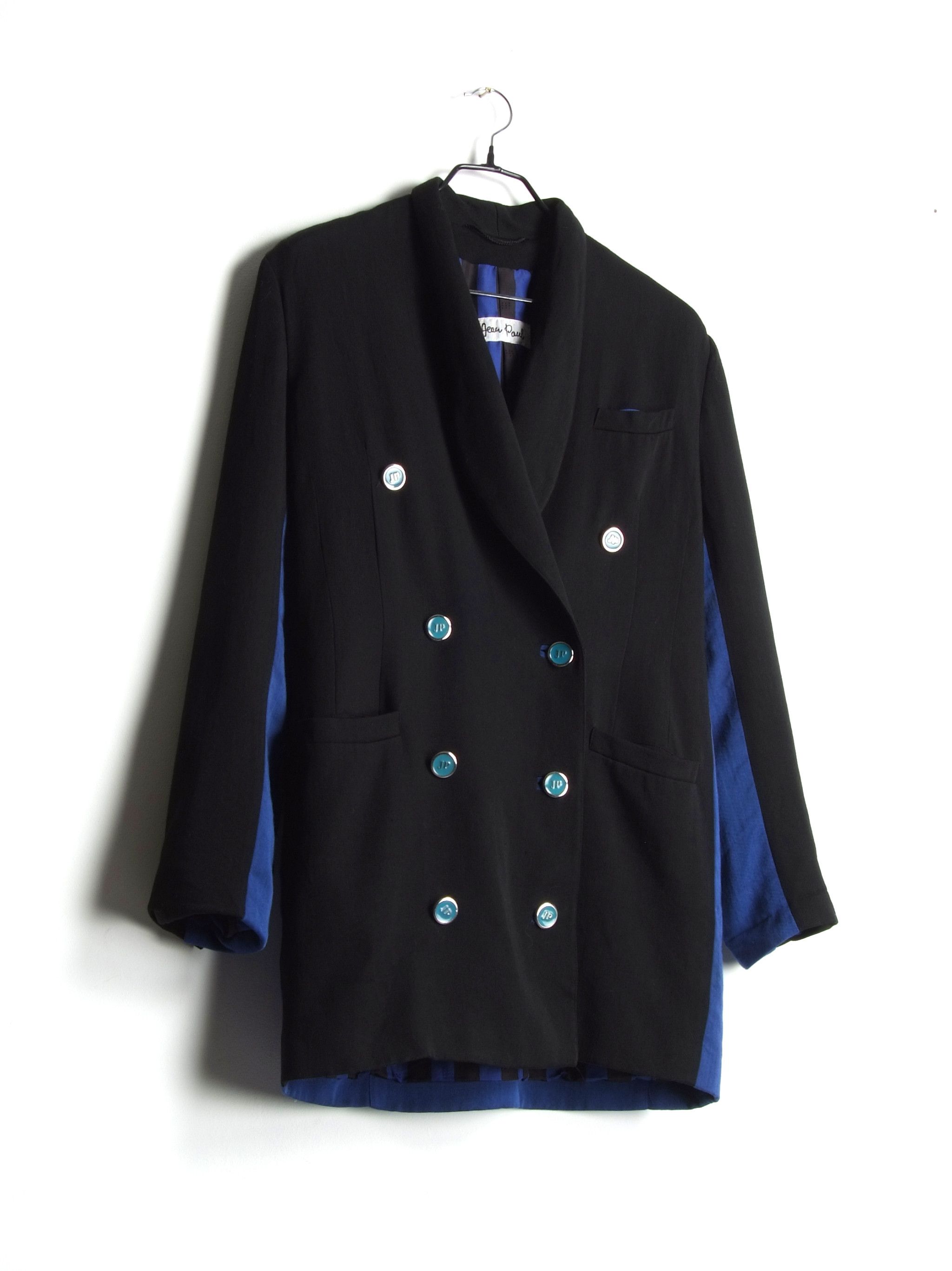 Other × Vintage Vintage 1980's Jean Paul Long Blazer Double Breasted Size M / US 6-8 / IT 42-44 - 2 Thumbnail