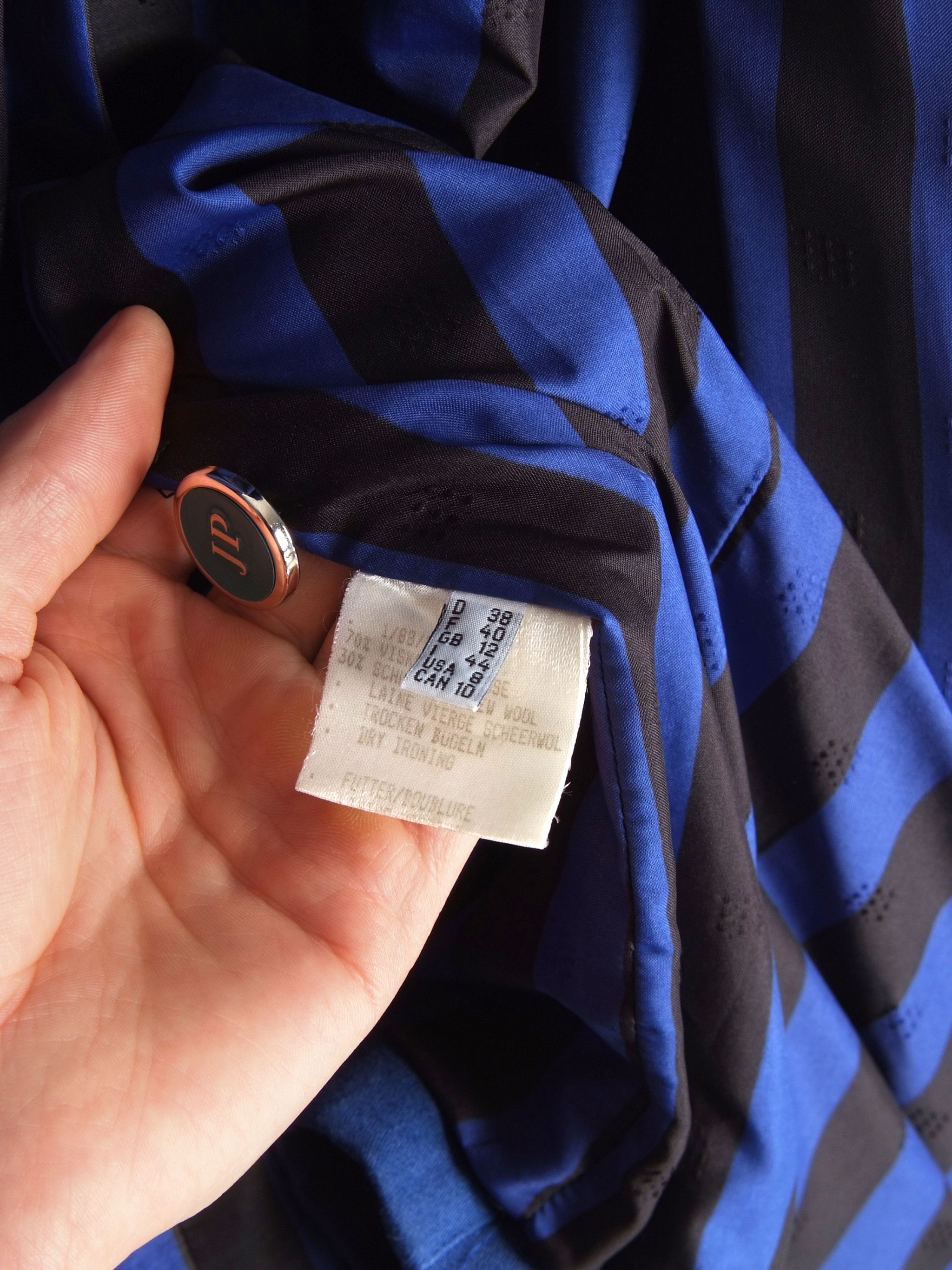Other × Vintage Vintage 1980's Jean Paul Long Blazer Double Breasted Size M / US 6-8 / IT 42-44 - 10 Thumbnail
