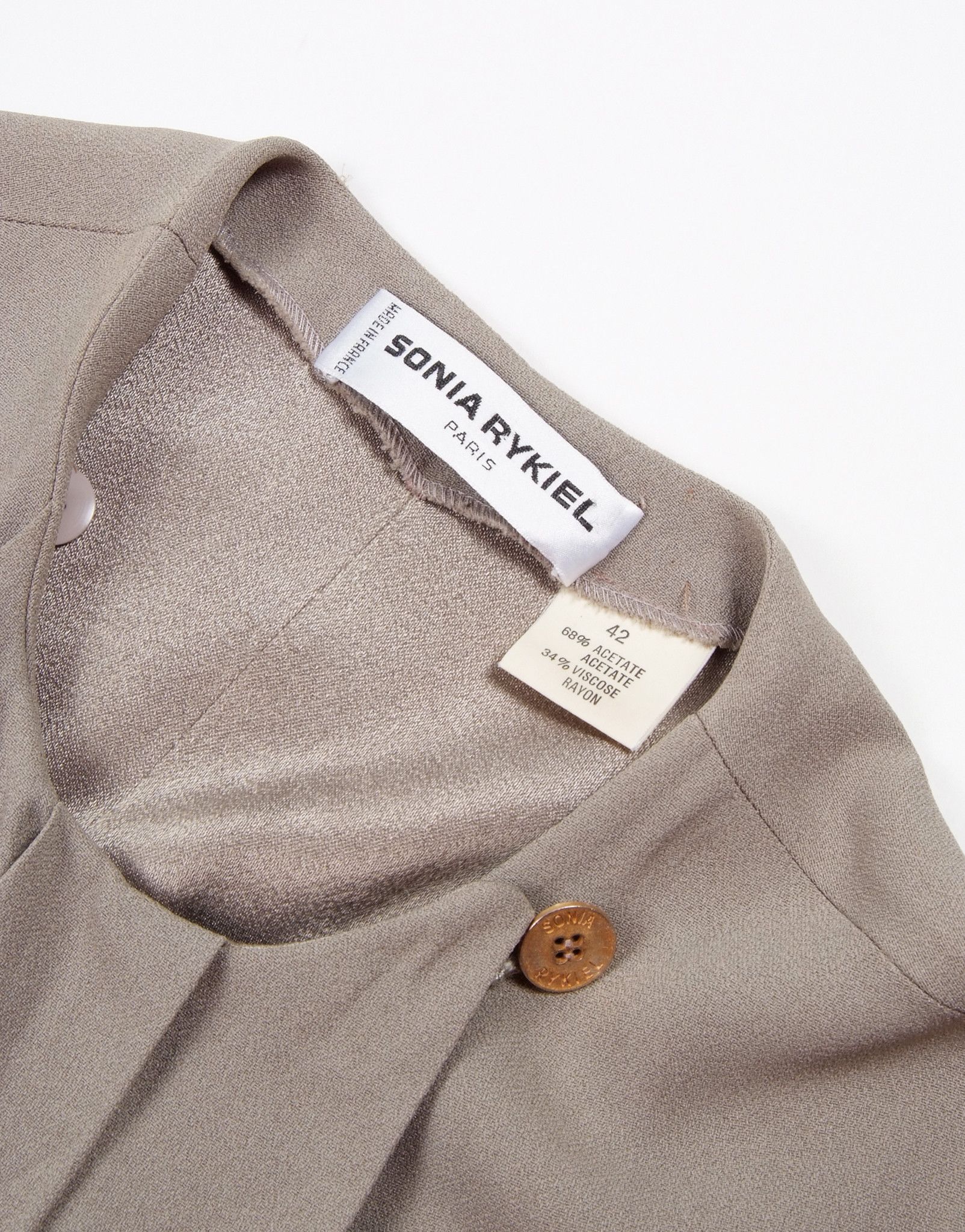 Sonia Rykiel Vintage Sonia Rykiel Avantgarde Hidden Buttons Light Jacket Size L / US 10 / IT 46 - 9 Thumbnail