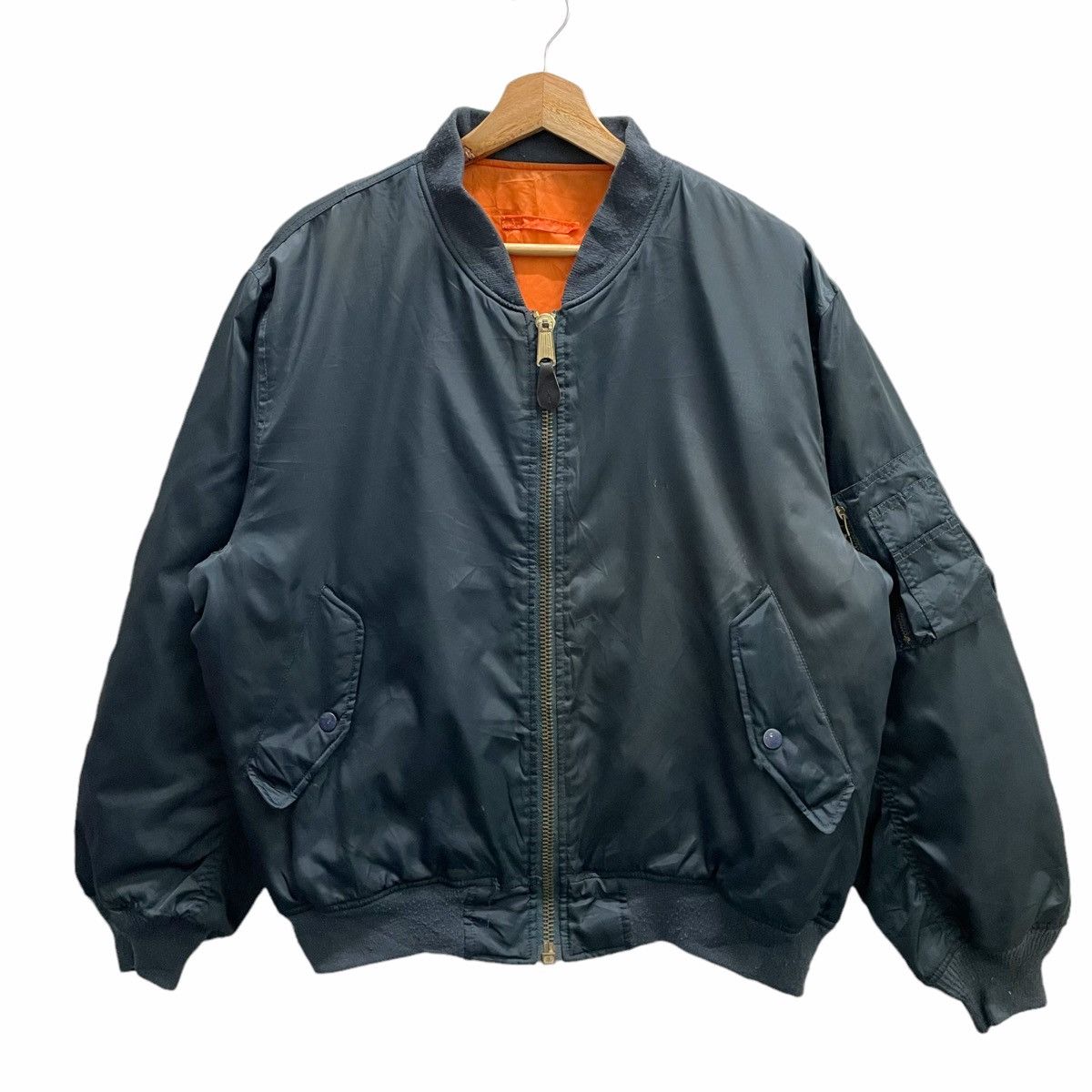 💥 Vintage MA 1 PHANTOM MILITARY Reversible bomber jacket