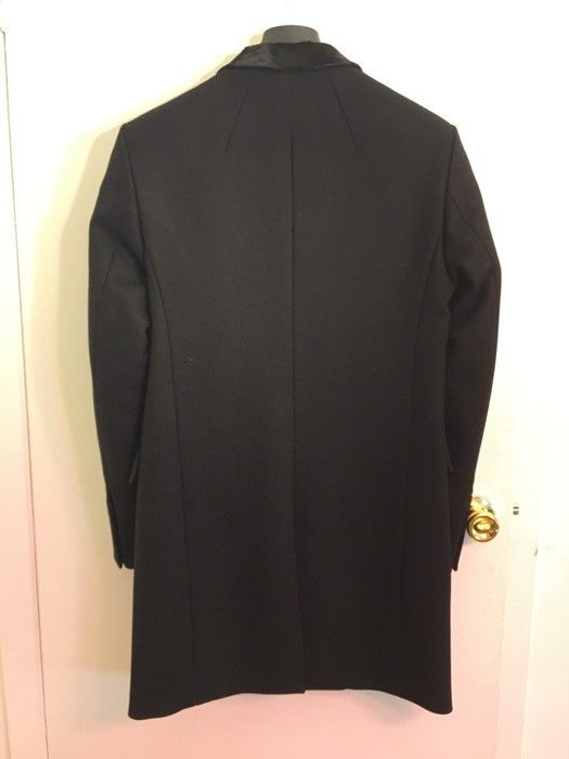 Solid Homme PONY HAIR COLLAR BLACK COAT Size US M / EU 48-50 / 2 - 2 Thumbnail