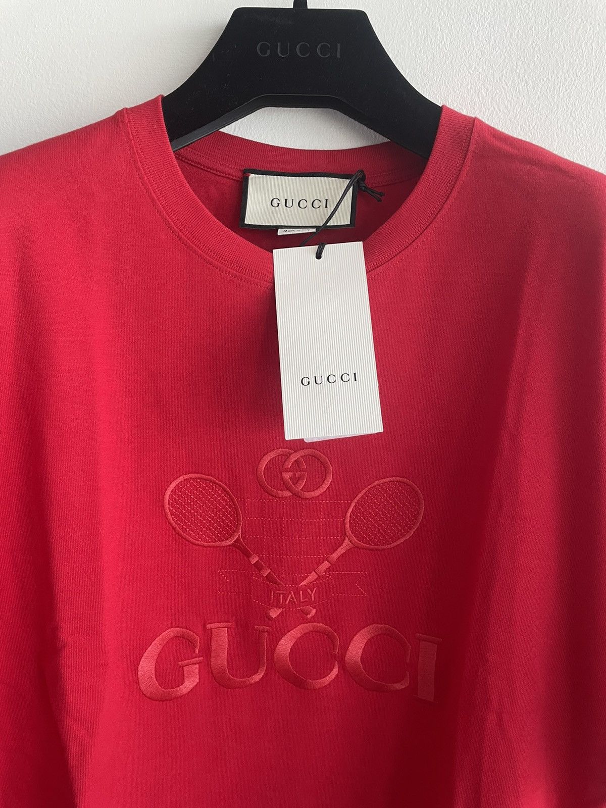 Gucci Rare Limited Edition Super Runway Tennis Embroidery Logo Tee Size US XL / EU 56 / 4 - 17 Thumbnail