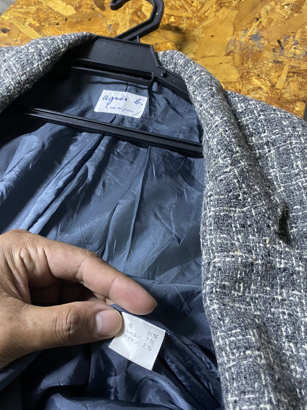 Vintage × agnes b. Vintage Agnes.B Blazer Wool Blazer Jacket Size US M / EU 48-50 / 2 - 9 Thumbnail