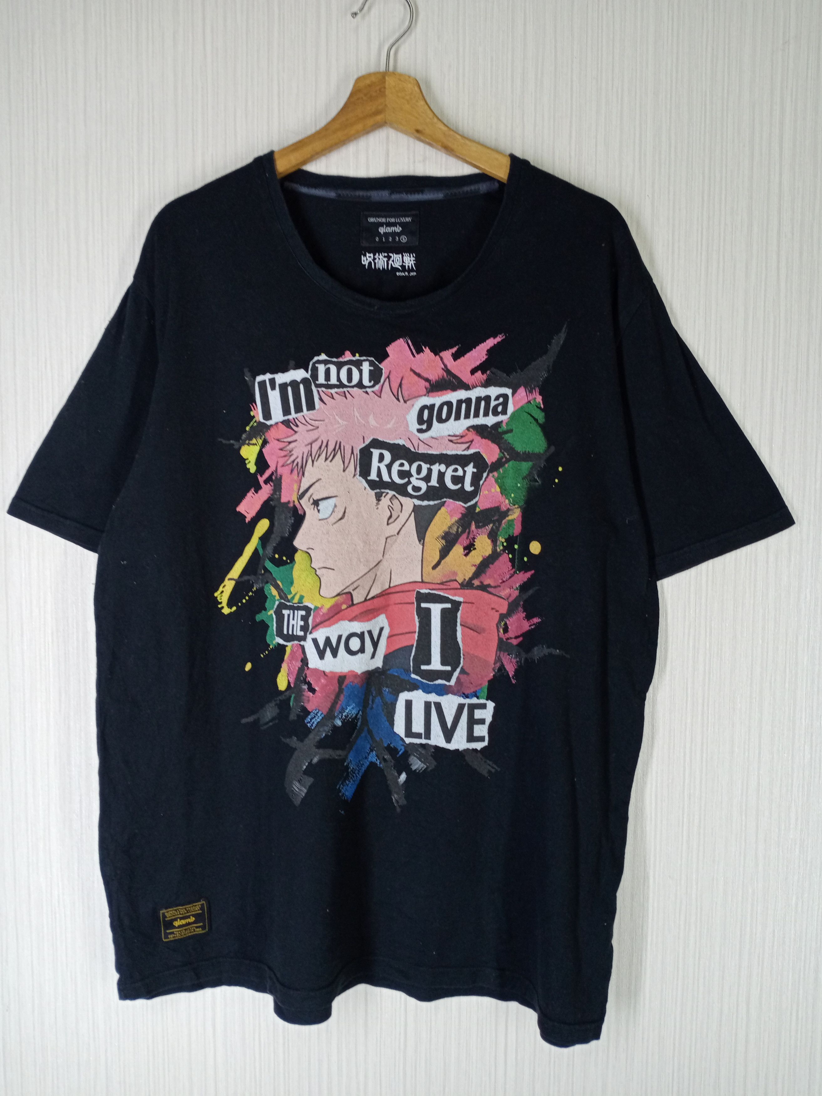 Anime Rare Jujutsu Kaisen X Grunge For Luxury Glamb Tshirt Size US XL / EU 56 / 4 - 1 Thumbnail