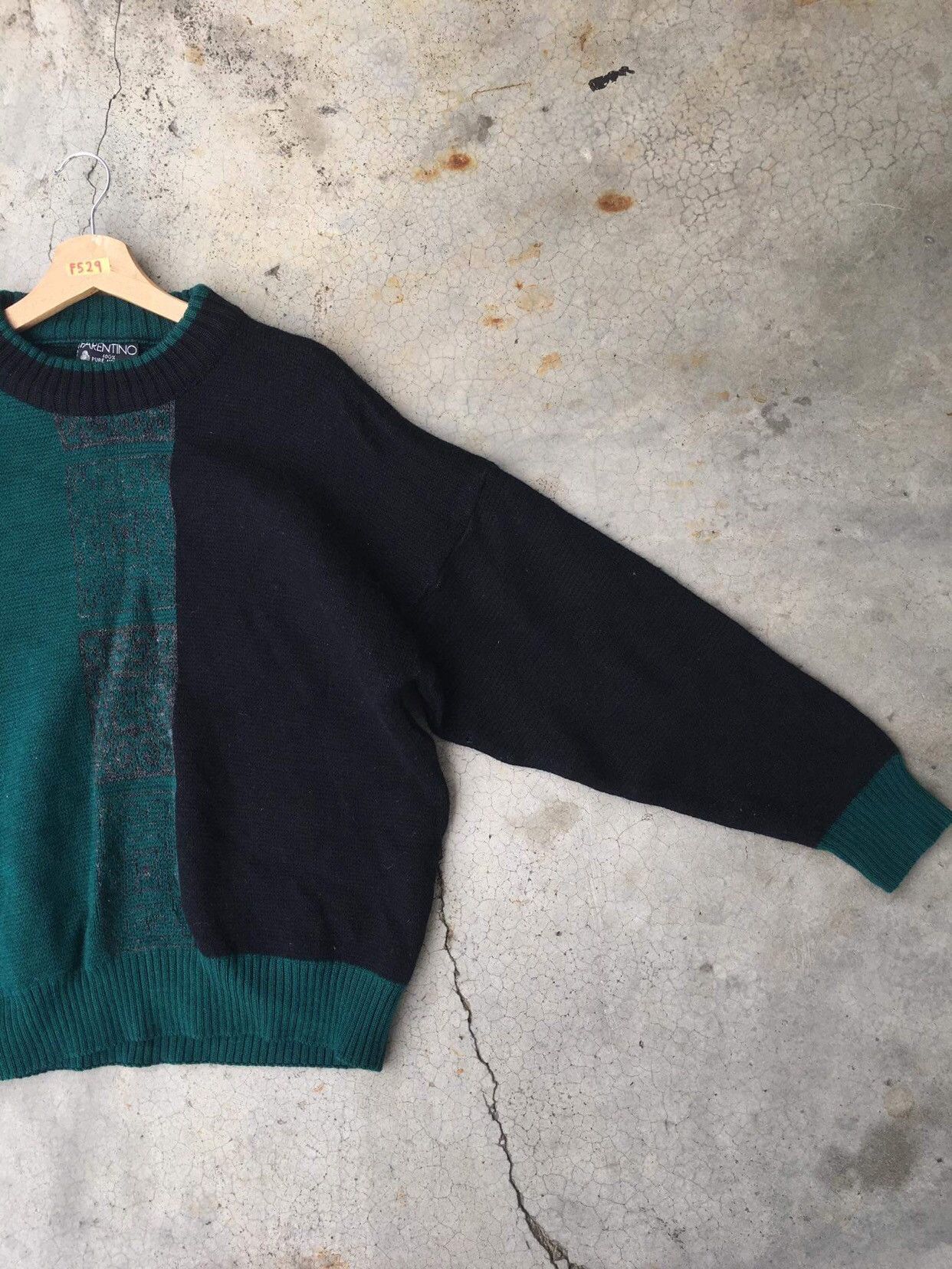 Aran Isles Knitwear 🔴FARENTINO Pureknit New Wool/Stripe Knitting Pattern Size US XL / EU 56 / 4 - 4 Thumbnail