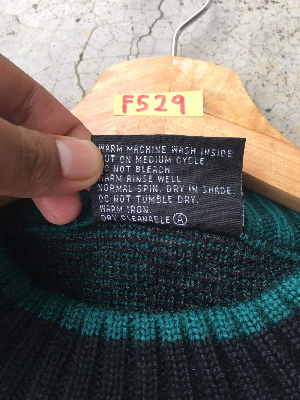 Aran Isles Knitwear 🔴FARENTINO Pureknit New Wool/Stripe Knitting Pattern Size US XL / EU 56 / 4 - 9 Thumbnail