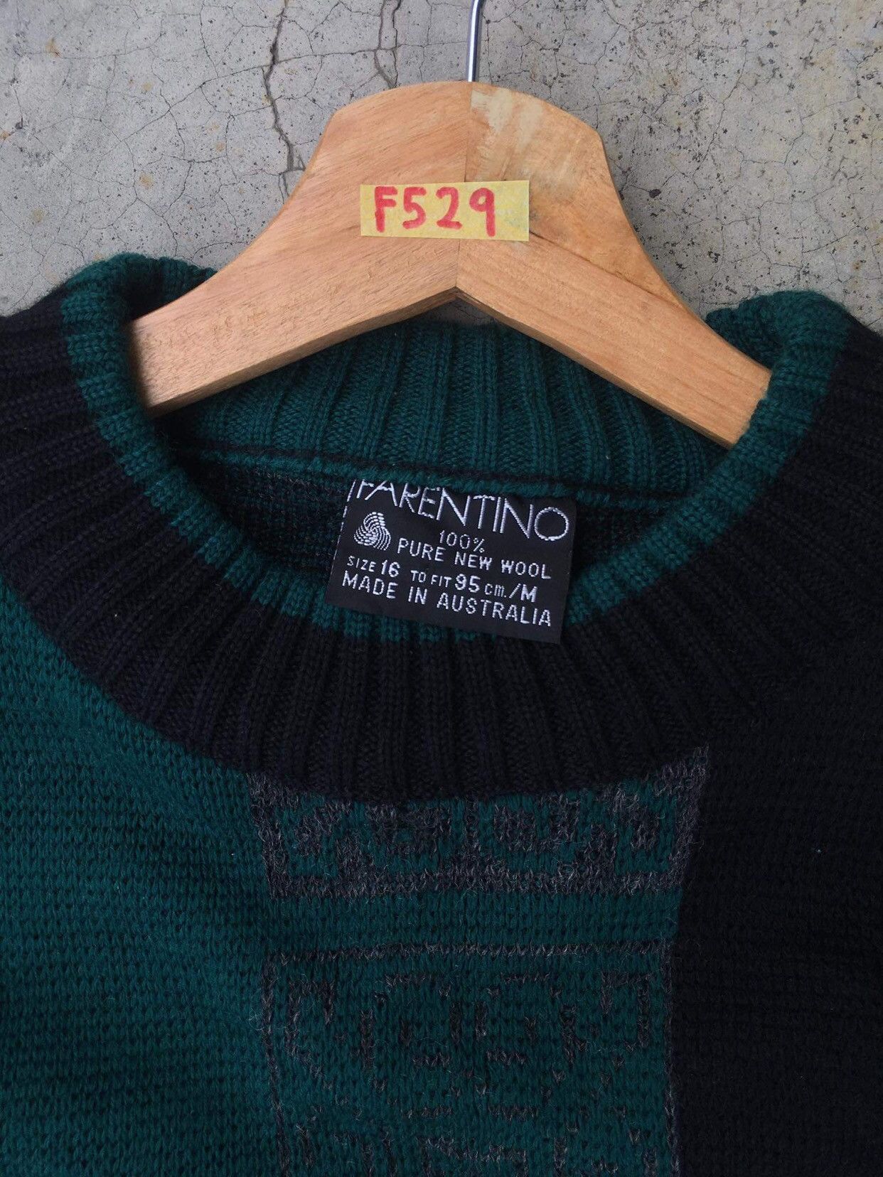 Aran Isles Knitwear 🔴FARENTINO Pureknit New Wool/Stripe Knitting Pattern Size US XL / EU 56 / 4 - 8 Thumbnail