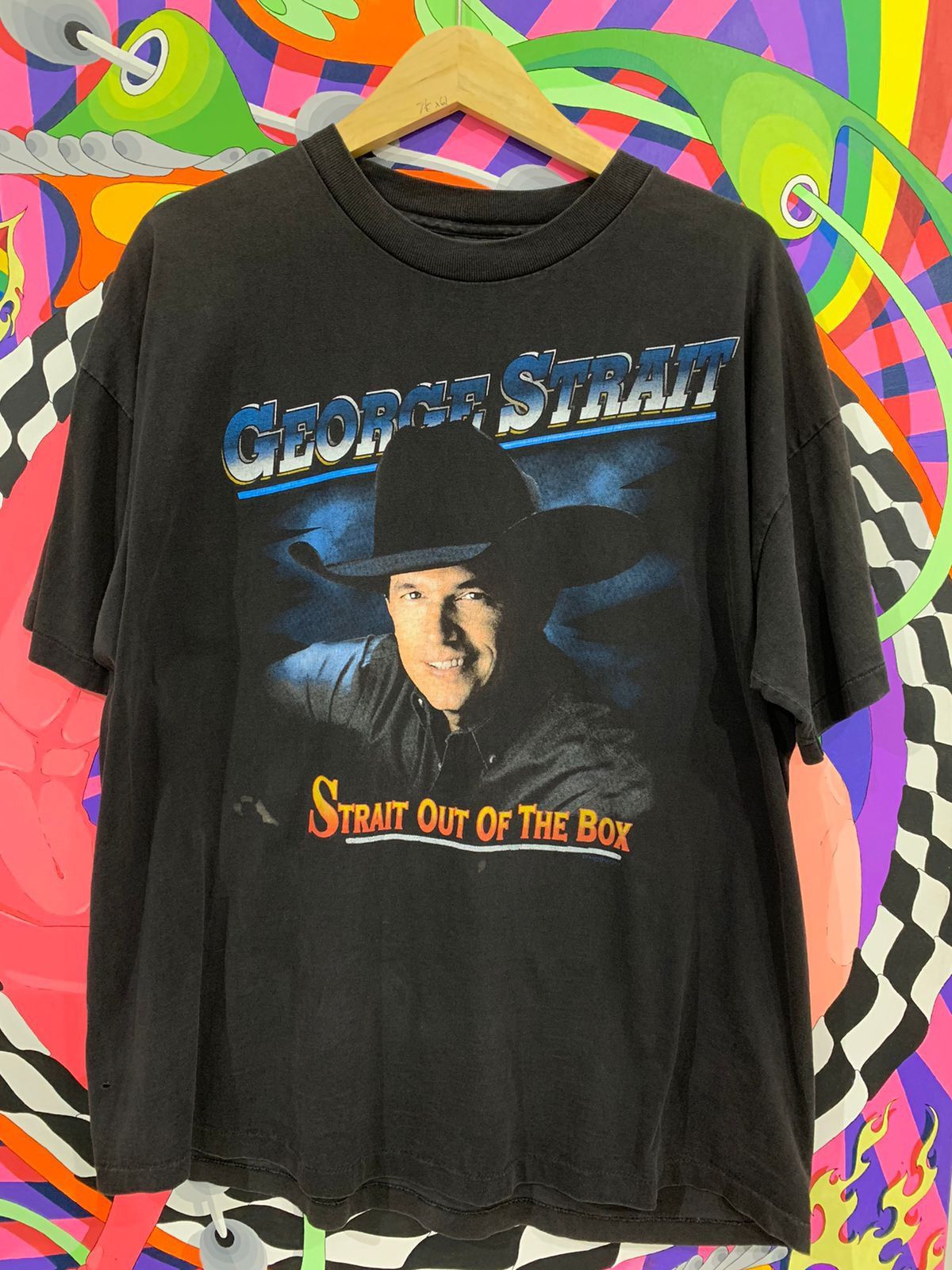 George strait vintage tshirt tour 90s