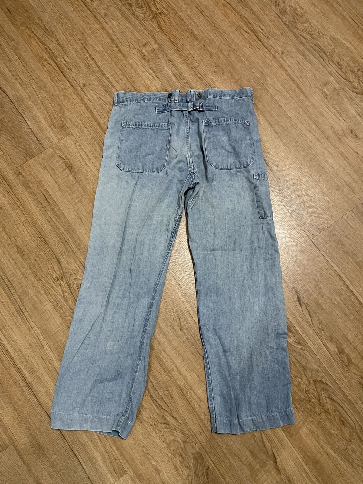 Japanese Brand Hare Light Casual Jeans Size US 37 - 5 Thumbnail