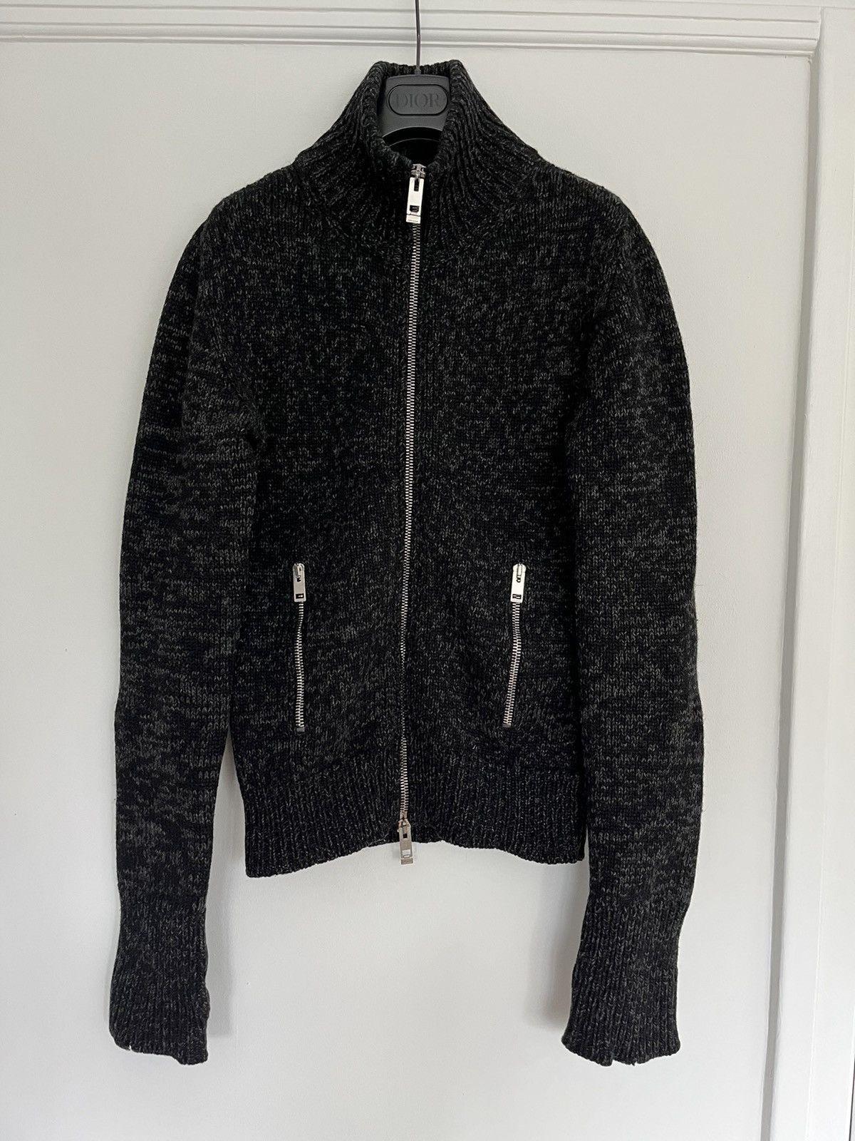Dior × Hedi Slimane Dior Homme VOTC FW04 2004 knitted zip up