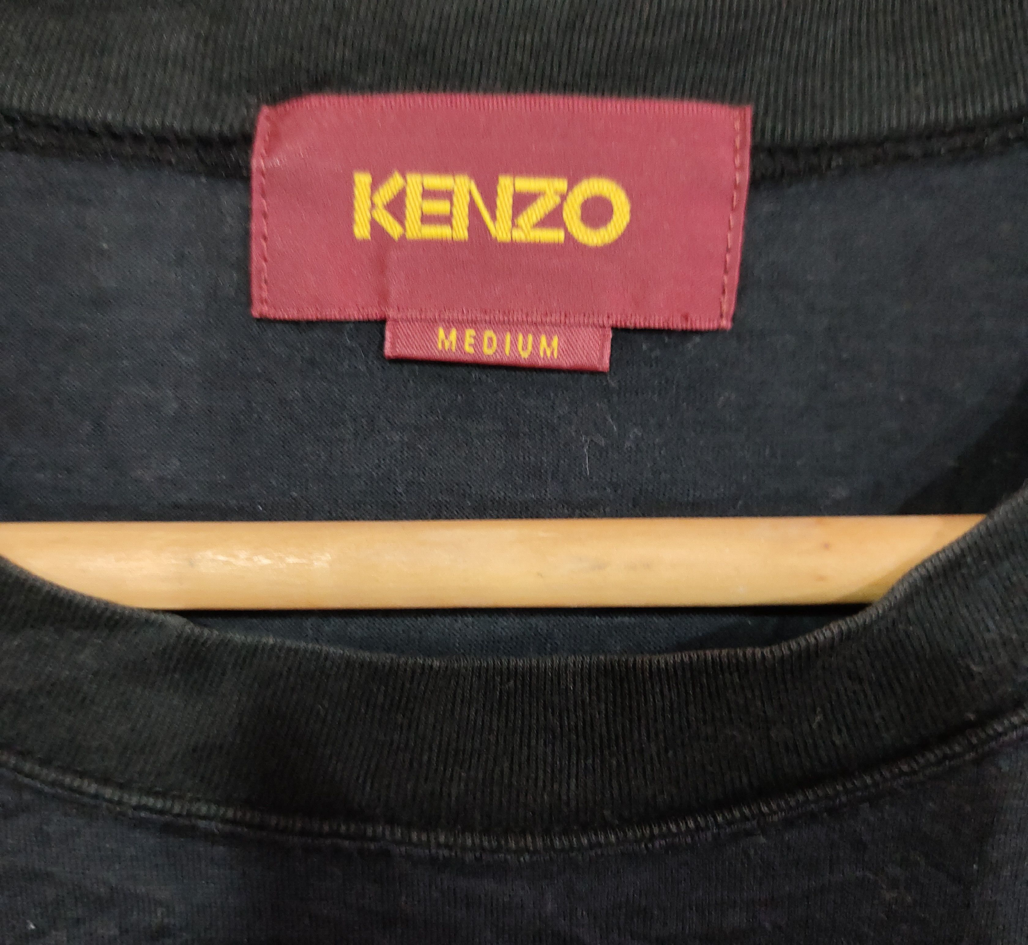 Japanese Brand × Kenzo Vintage KENZO flower black tshirt Size US M / EU 48-50 / 2 - 4 Thumbnail