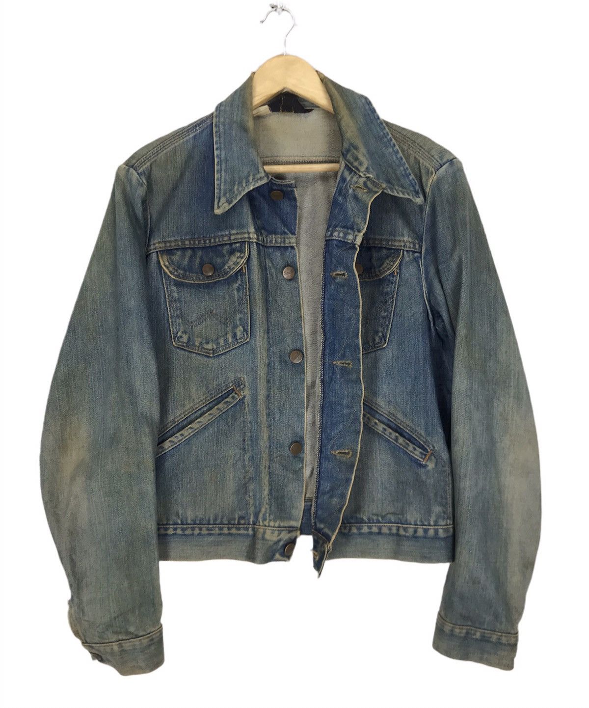 Wrangler 🔥True Vintage 60s Wrangler Made in USA Trucker Denim Jacket Size US S / EU 44-46 / 1 - 1 Thumbnail