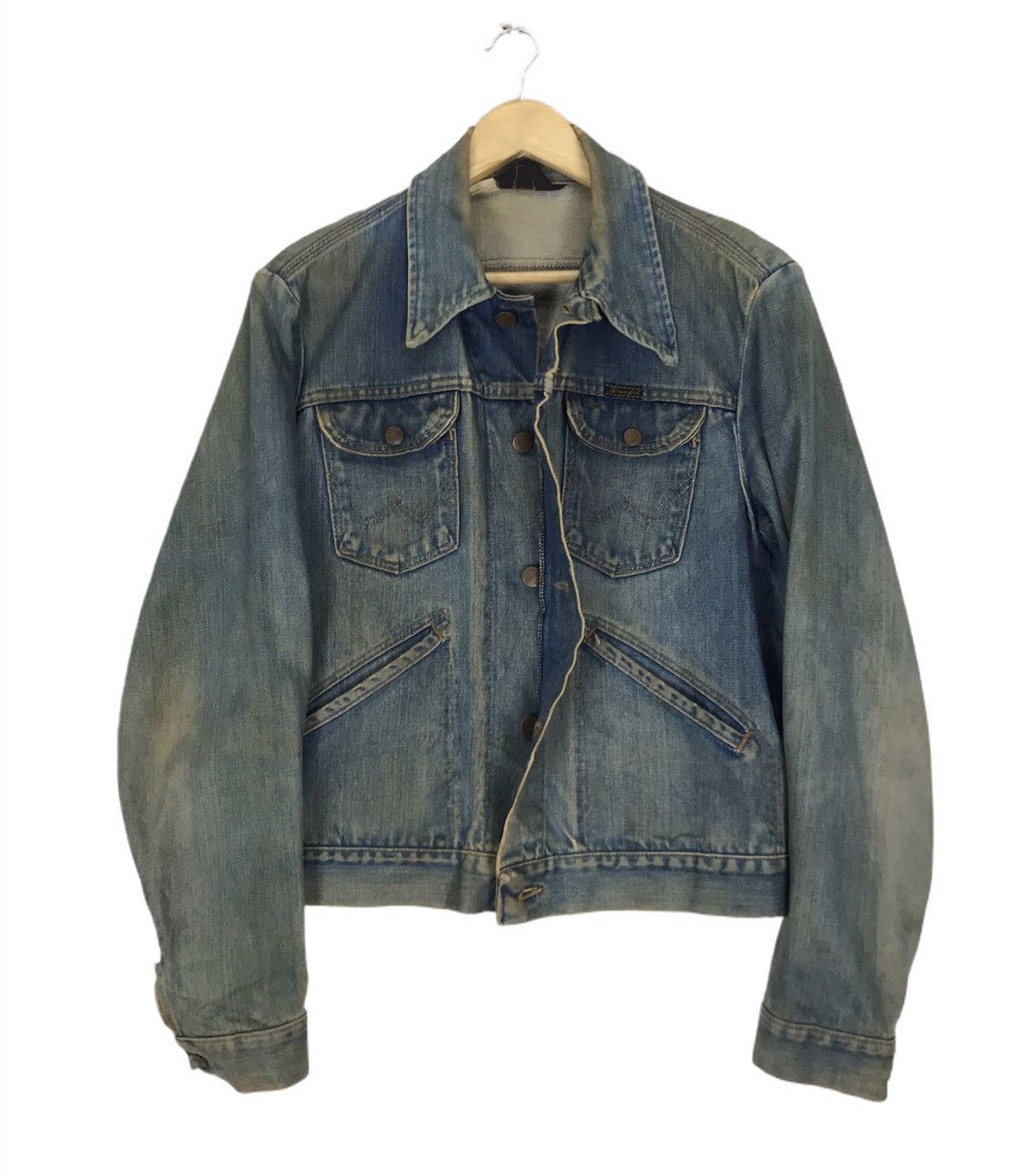 Wrangler 🔥True Vintage 60s Wrangler Made in USA Trucker Denim Jacket Size US S / EU 44-46 / 1 - 2 Thumbnail