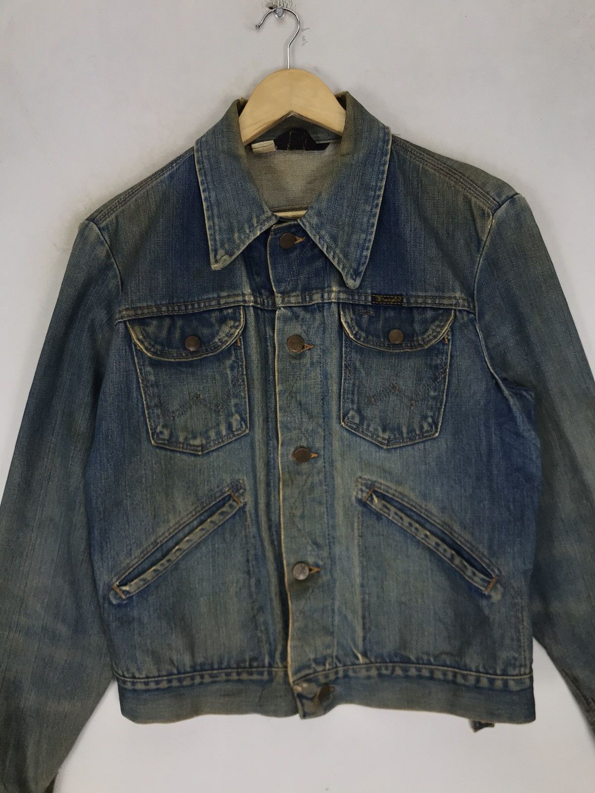 Wrangler 🔥True Vintage 60s Wrangler Made in USA Trucker Denim Jacket Size US S / EU 44-46 / 1 - 5 Thumbnail