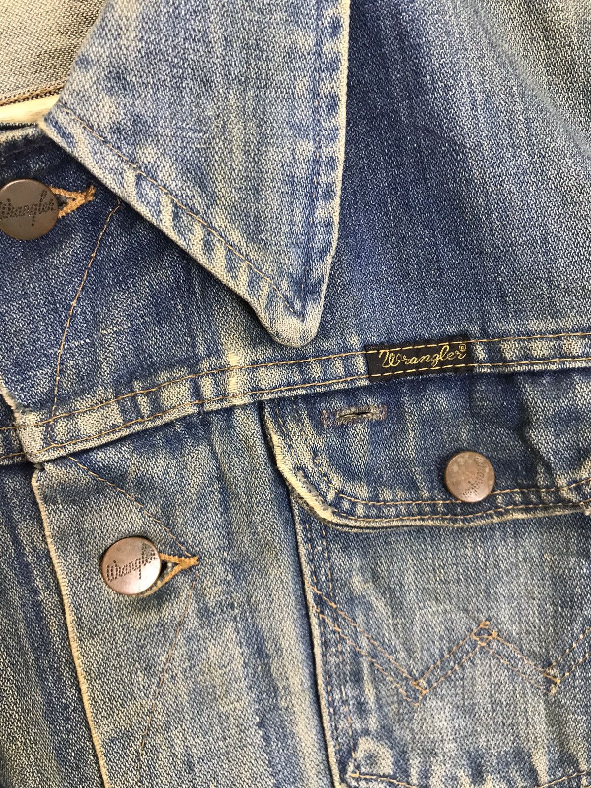 Wrangler 🔥True Vintage 60s Wrangler Made in USA Trucker Denim Jacket Size US S / EU 44-46 / 1 - 6 Thumbnail