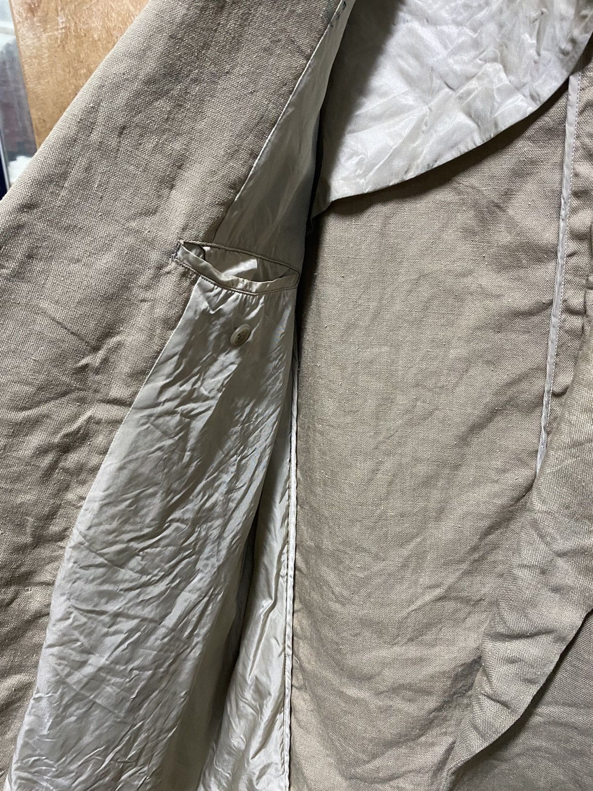Issey Miyake × Tete Homme × Vintage Vintage Tete Homme x Katoh Kazutaka Linen Jacket Size US M / EU 48-50 / 2 - 7 Thumbnail