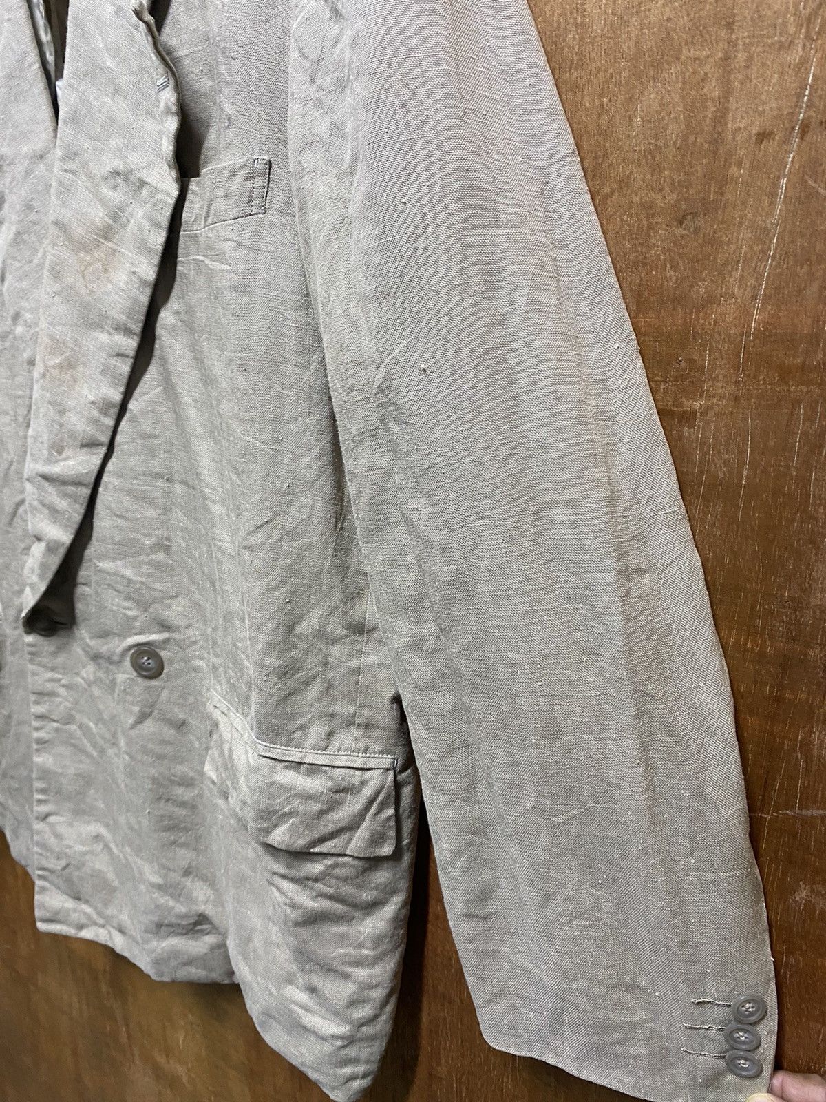 Issey Miyake × Tete Homme × Vintage Vintage Tete Homme x Katoh Kazutaka Linen Jacket Size US M / EU 48-50 / 2 - 4 Thumbnail