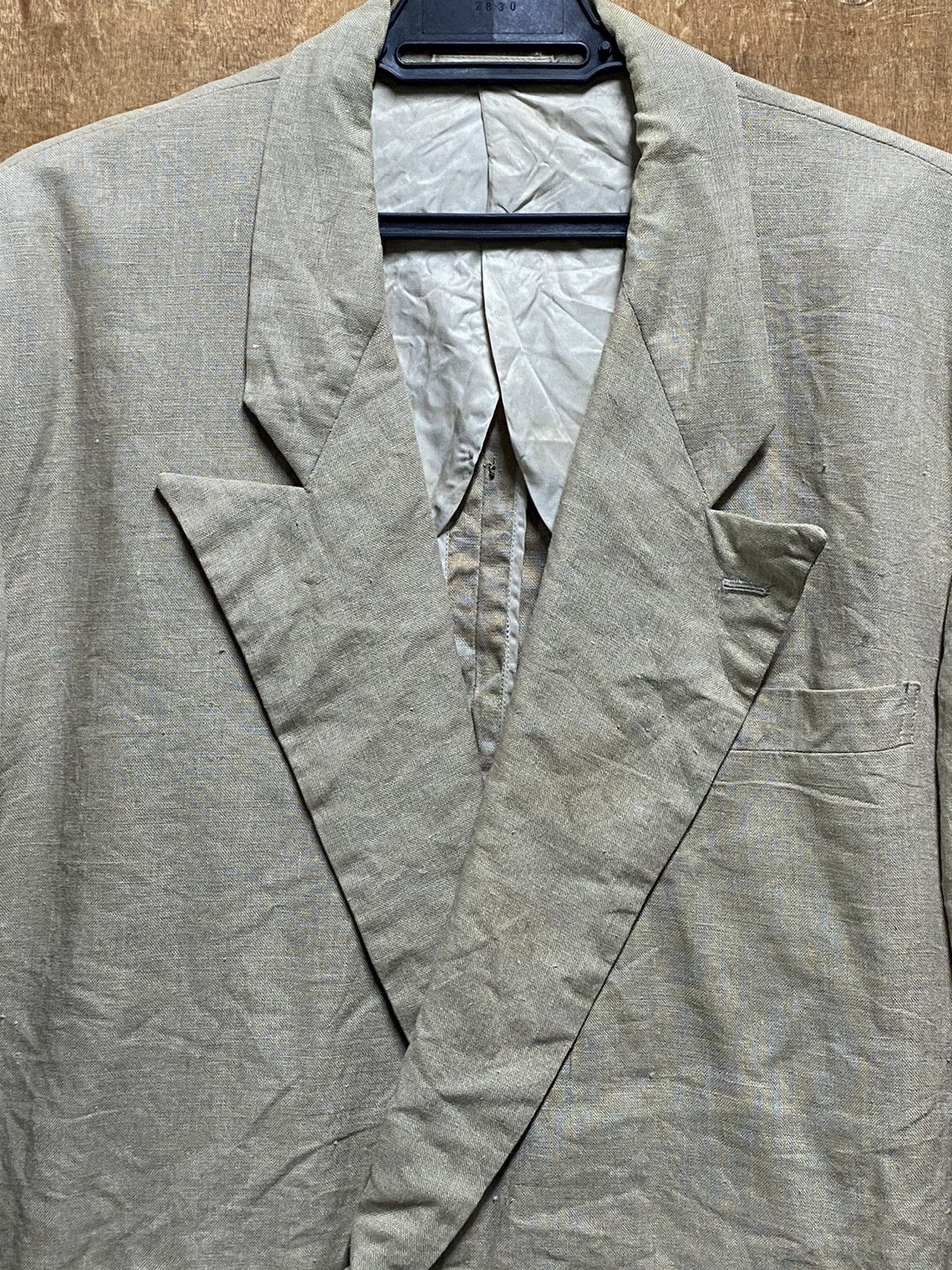Issey Miyake × Tete Homme × Vintage Vintage Tete Homme x Katoh Kazutaka Linen Jacket Size US M / EU 48-50 / 2 - 2 Thumbnail