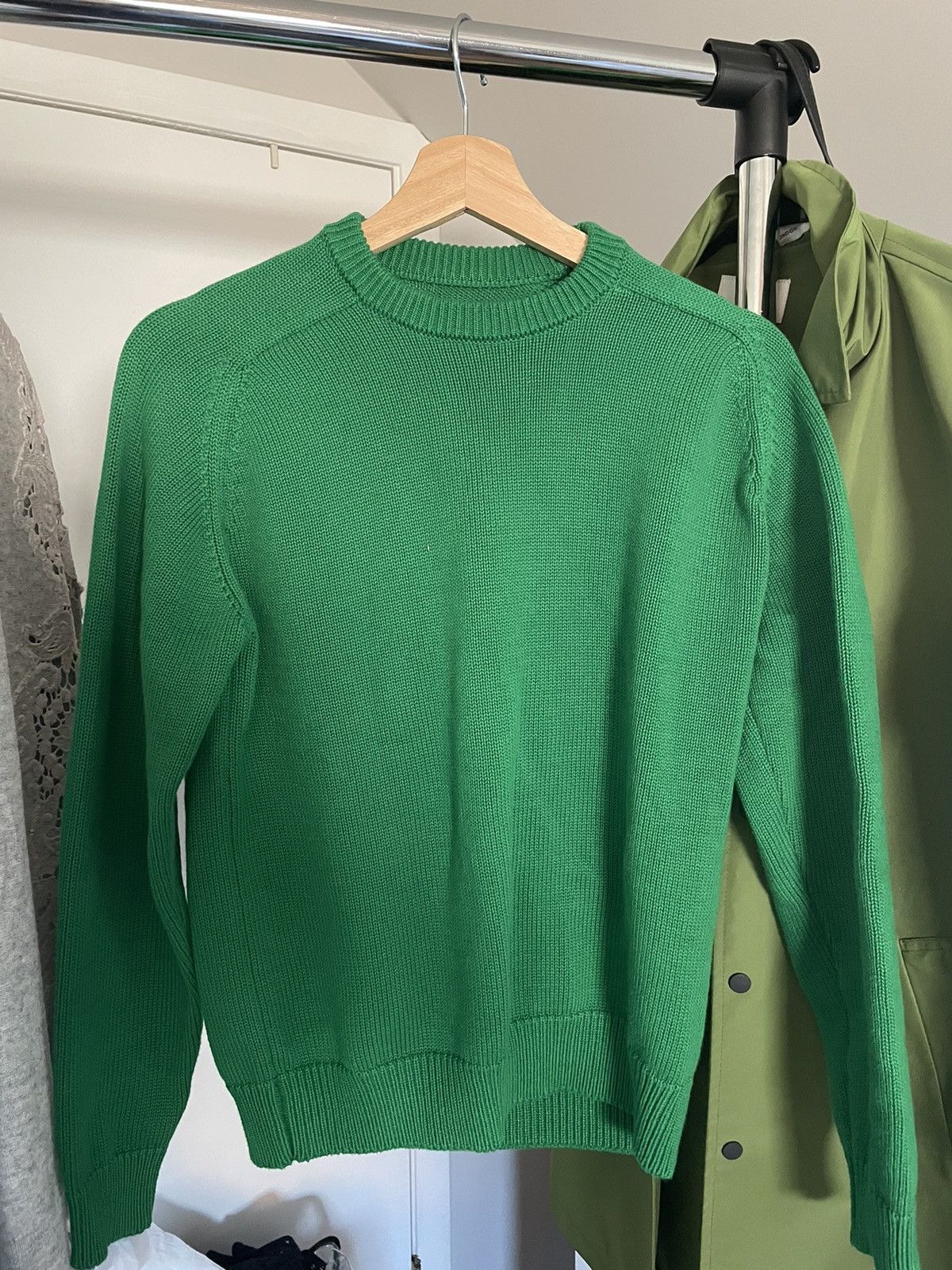 Noah Noah NYC green knit cotton sweater | Grailed