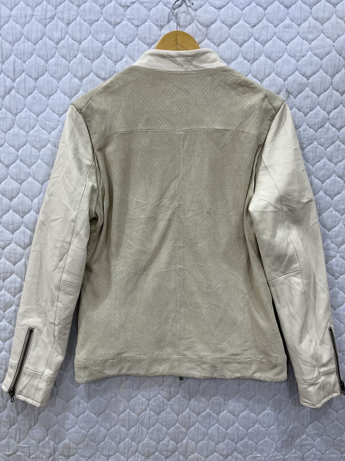 Morgan Homme (Vv). MORGAN HOMME LEATHER JACKET Size M / US 6-8 / IT 42-44 - 2 Thumbnail