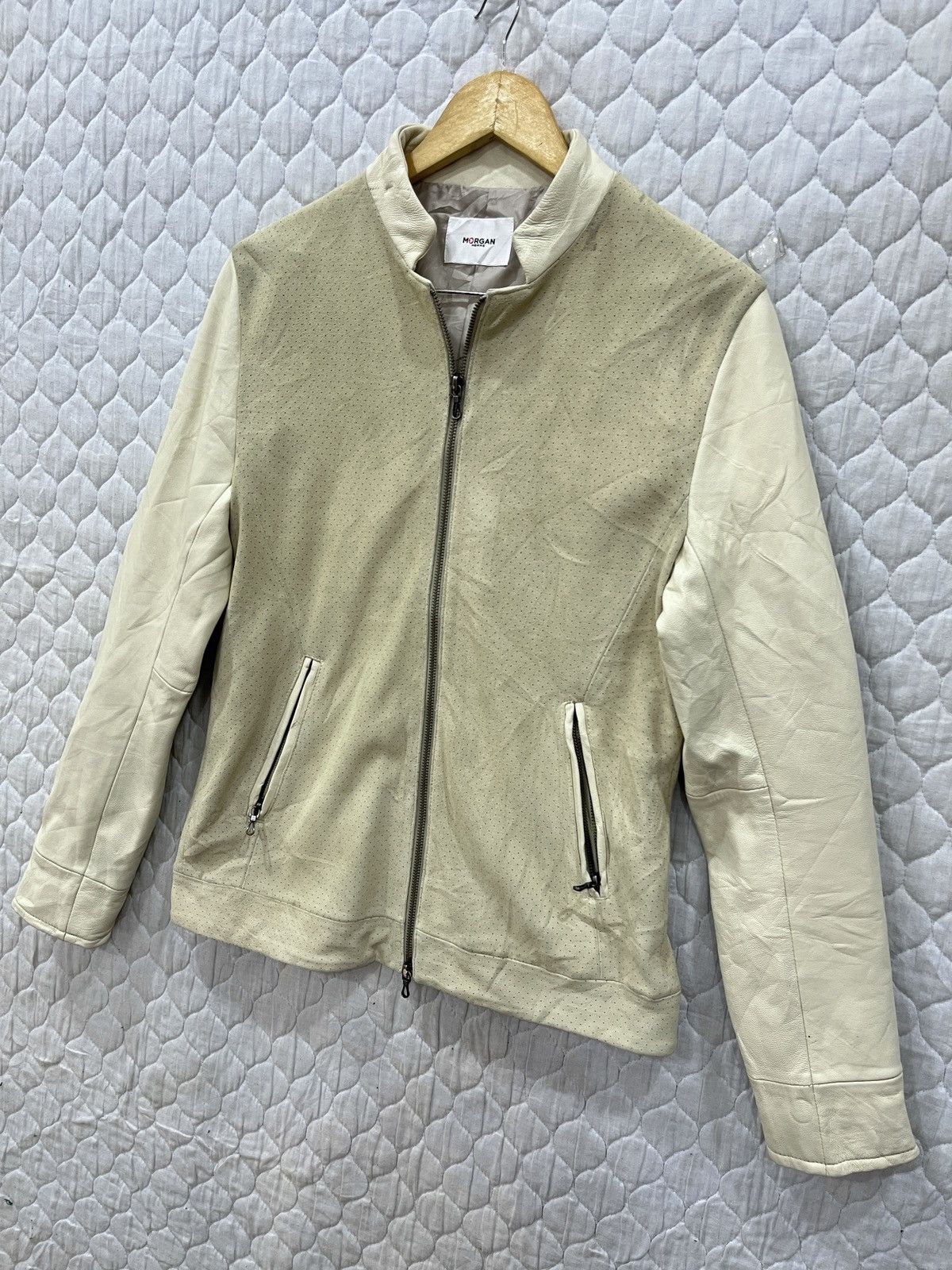 Morgan Homme (Vv). MORGAN HOMME LEATHER JACKET Size M / US 6-8 / IT 42-44 - 4 Thumbnail