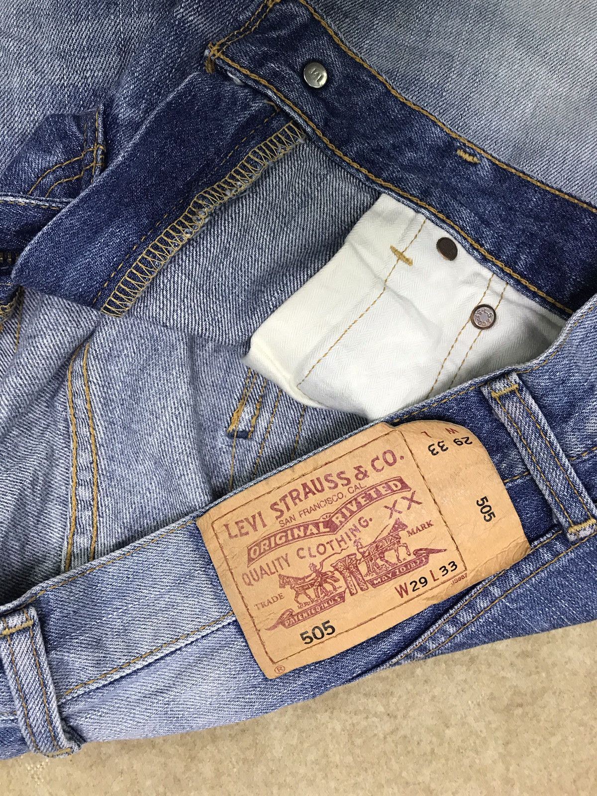 Levi's Vintage Clothing Distressed Levi’s 504 size 30 Size US 30 / EU 46 - 9 Thumbnail