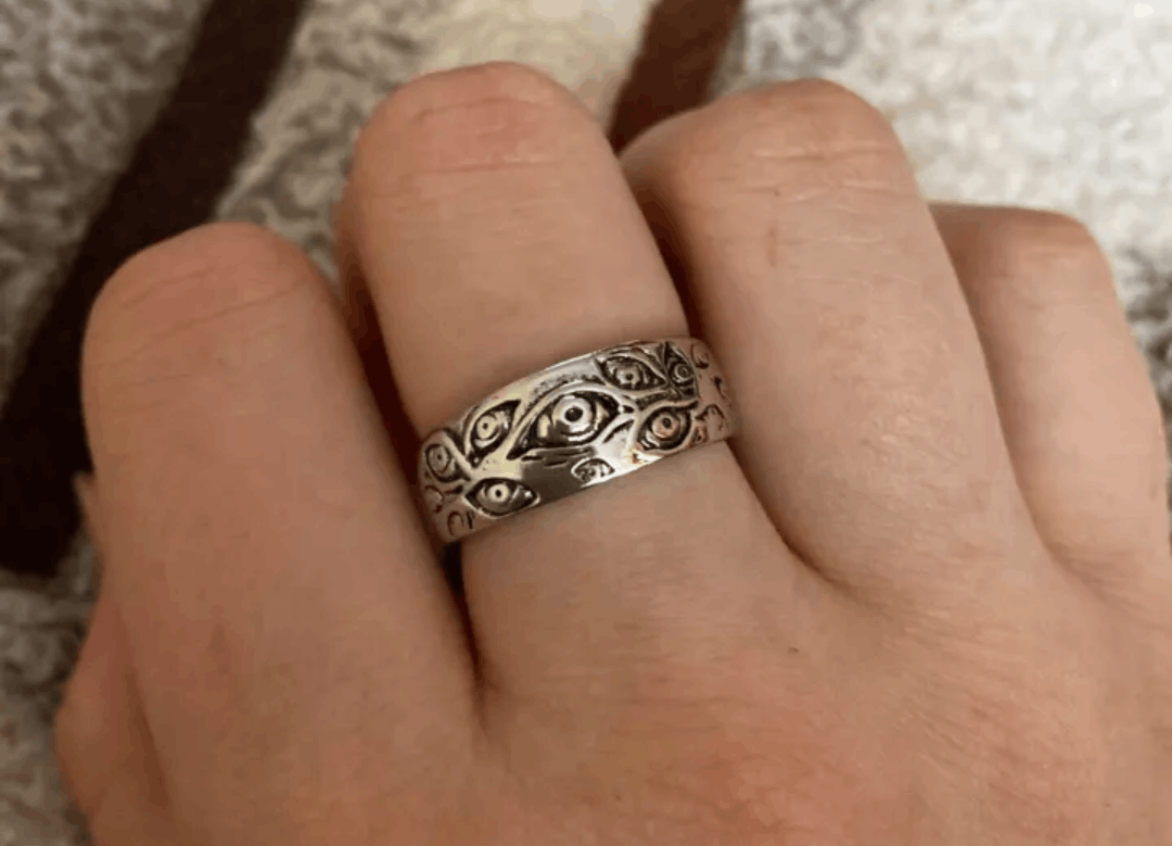 Other Punk Eyes Ring Size ONE SIZE - 1 Thumbnail