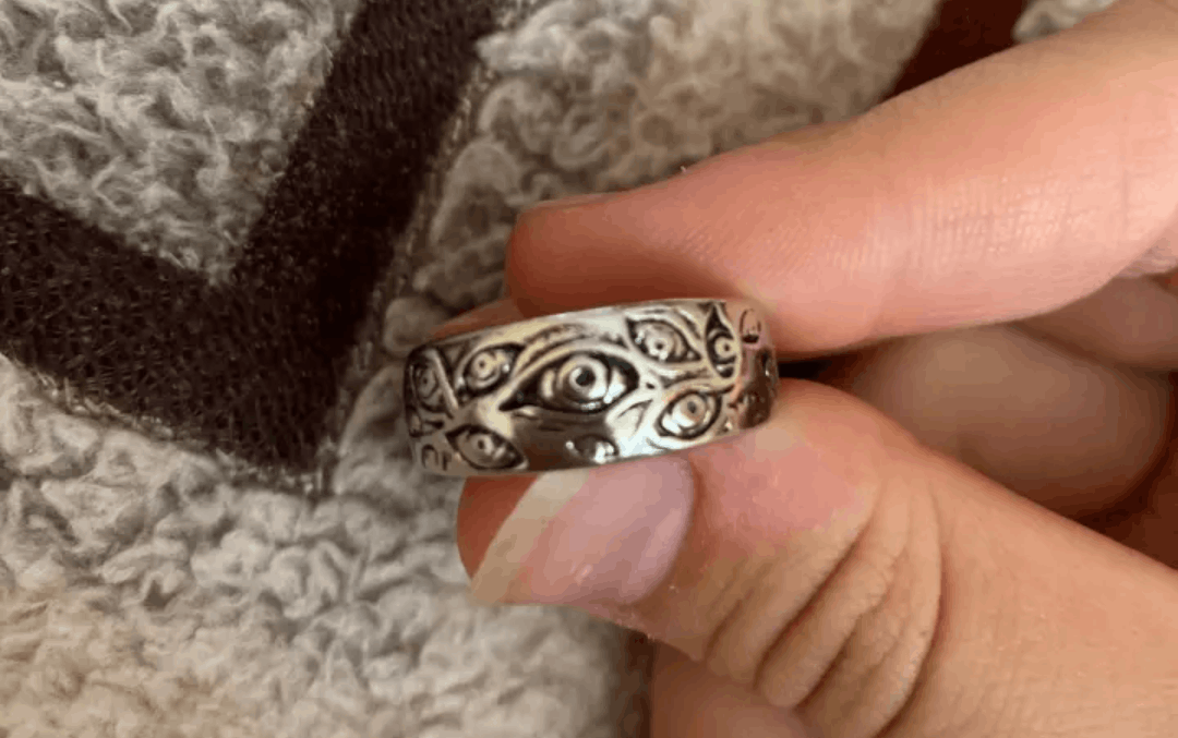 Other Punk Eyes Ring Size ONE SIZE - 2 Thumbnail
