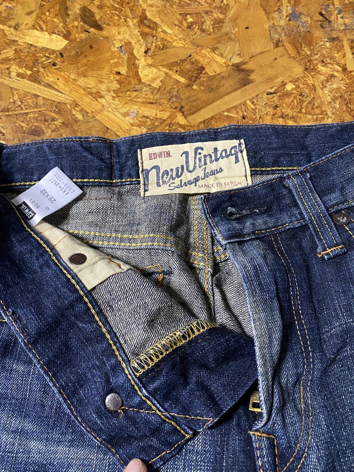 Edwin Jeans Japan Edwin 503V Selvedge Distressed Denim Size US 30 / EU 46 - 6 Thumbnail
