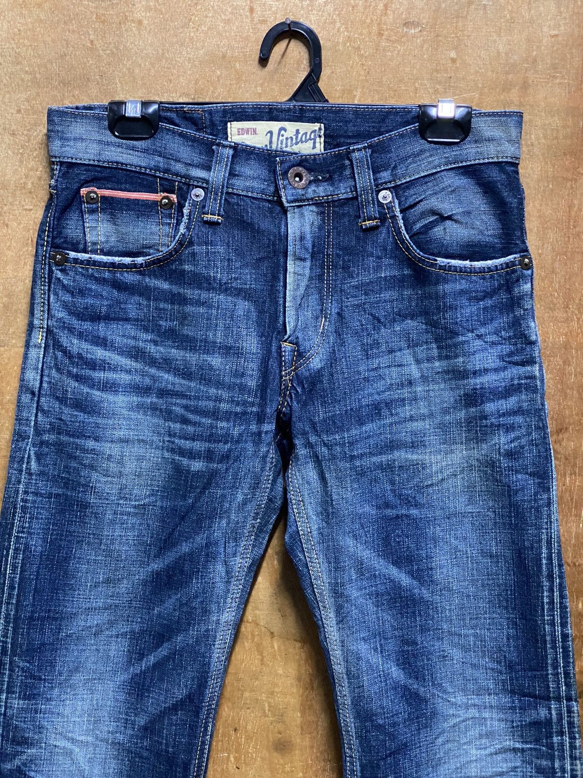 Edwin Jeans Japan Edwin 503V Selvedge Distressed Denim Size US 30 / EU 46 - 5 Thumbnail