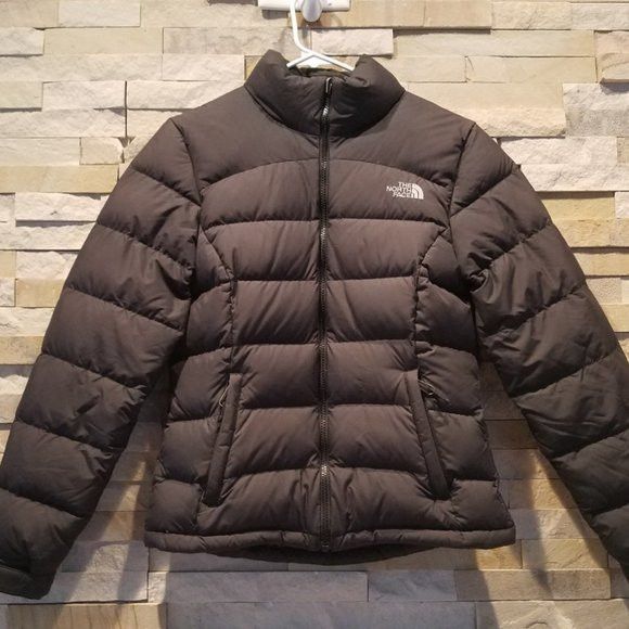 North Face XS Womens Nuptse 700 Goose Down Black Jacket Coat