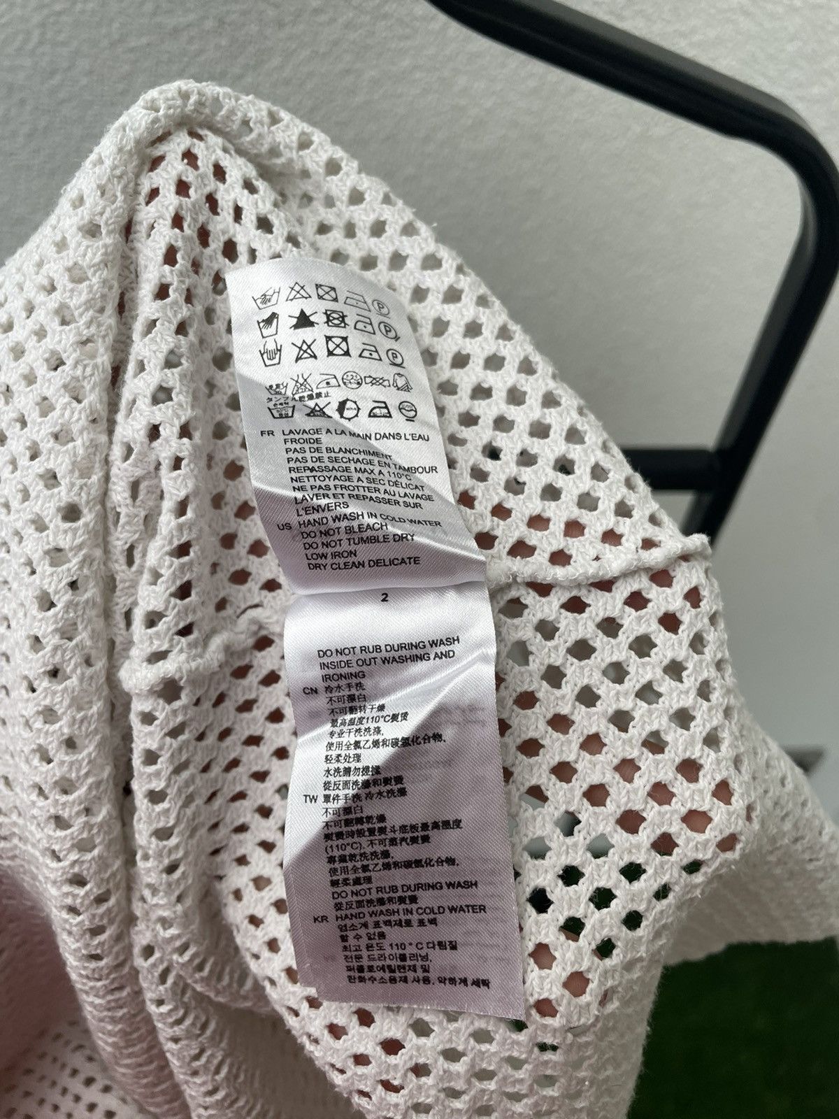 Sandro SS18 Semi-sheer cotton-mesh T-shirt Size US L / EU 52-54 / 3 - 6 Thumbnail
