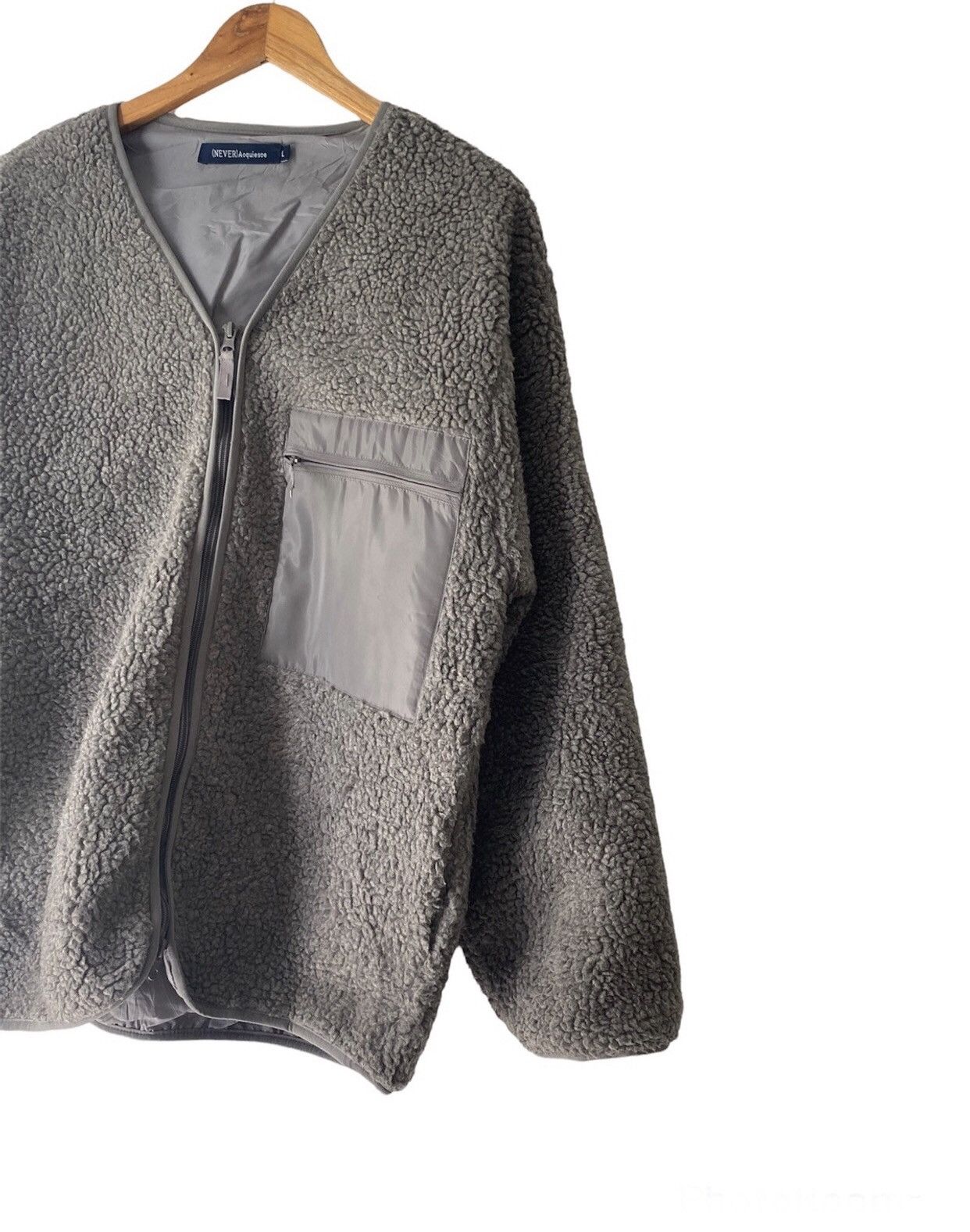 Japanese Brand × Vintage Acquiesce Never Sherpa flecce Jacket single pocket Size US L / EU 52-54 / 3 - 3 Thumbnail
