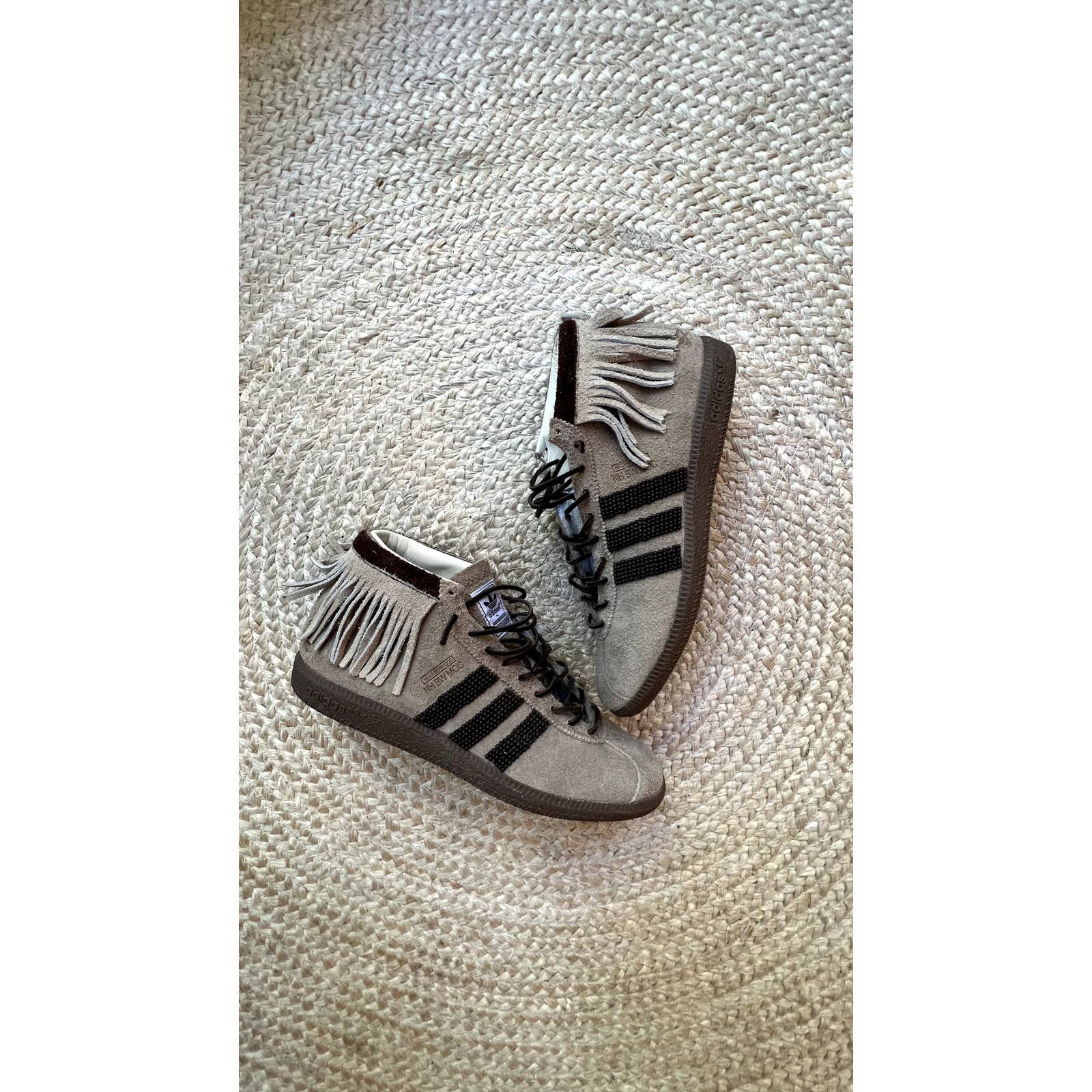 image of Adidas X Neighborhood Moccasin Shoes in Brown, Men's (Size 10.5)