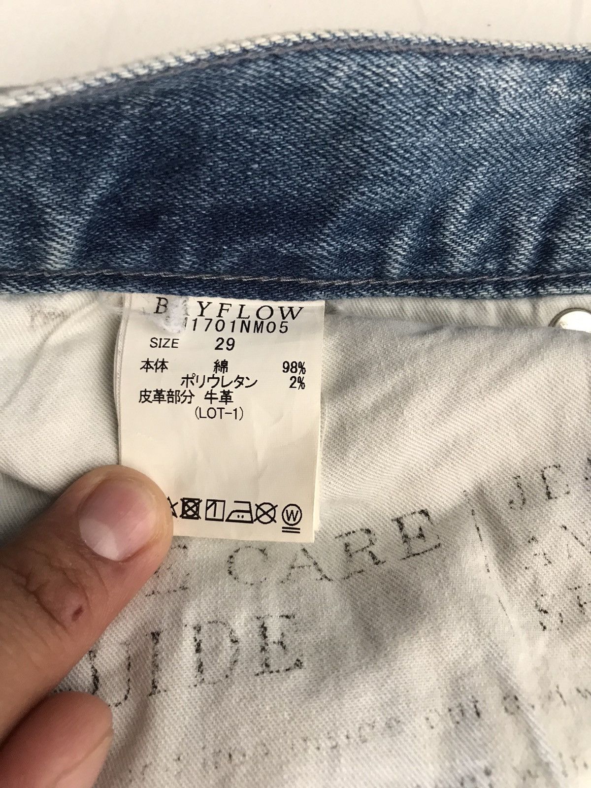 Vintage Flare Bayflow Slim Skinny Distressed Jeans japanese brand Size US 31 - 16 Thumbnail