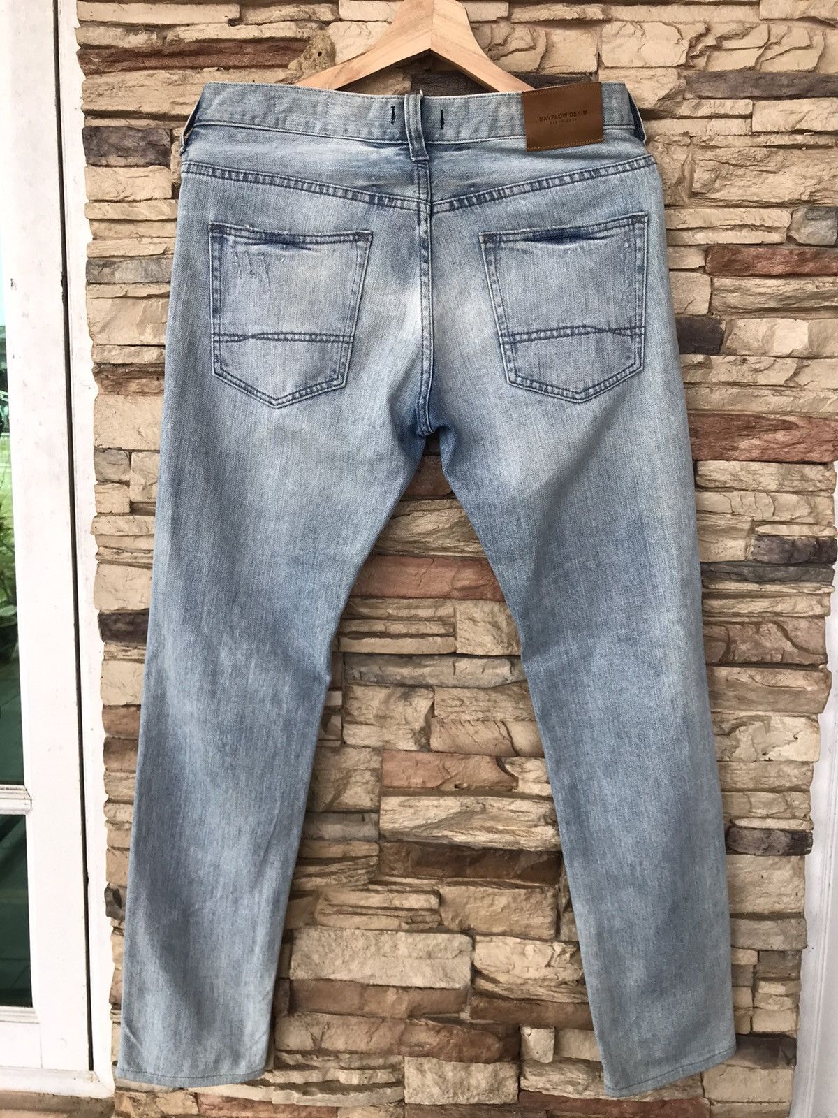 Vintage Flare Bayflow Slim Skinny Distressed Jeans japanese brand Size US 31 - 2 Thumbnail