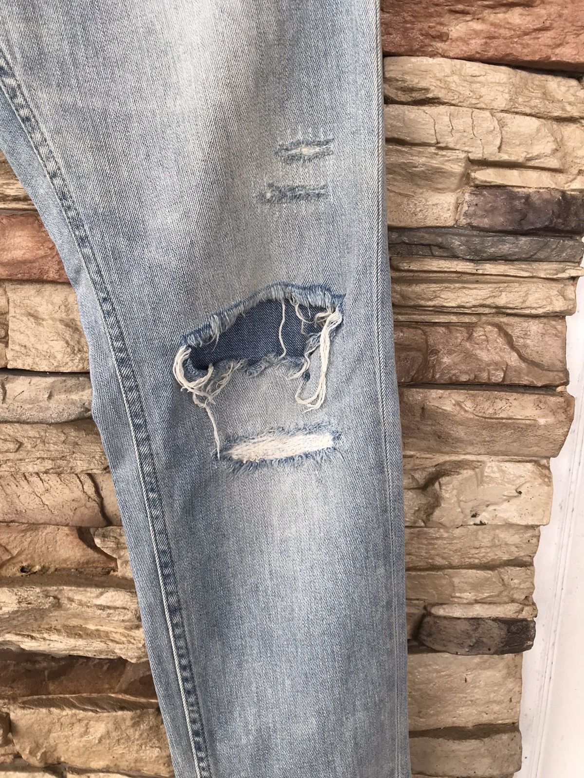 Vintage Flare Bayflow Slim Skinny Distressed Jeans japanese brand Size US 31 - 8 Thumbnail