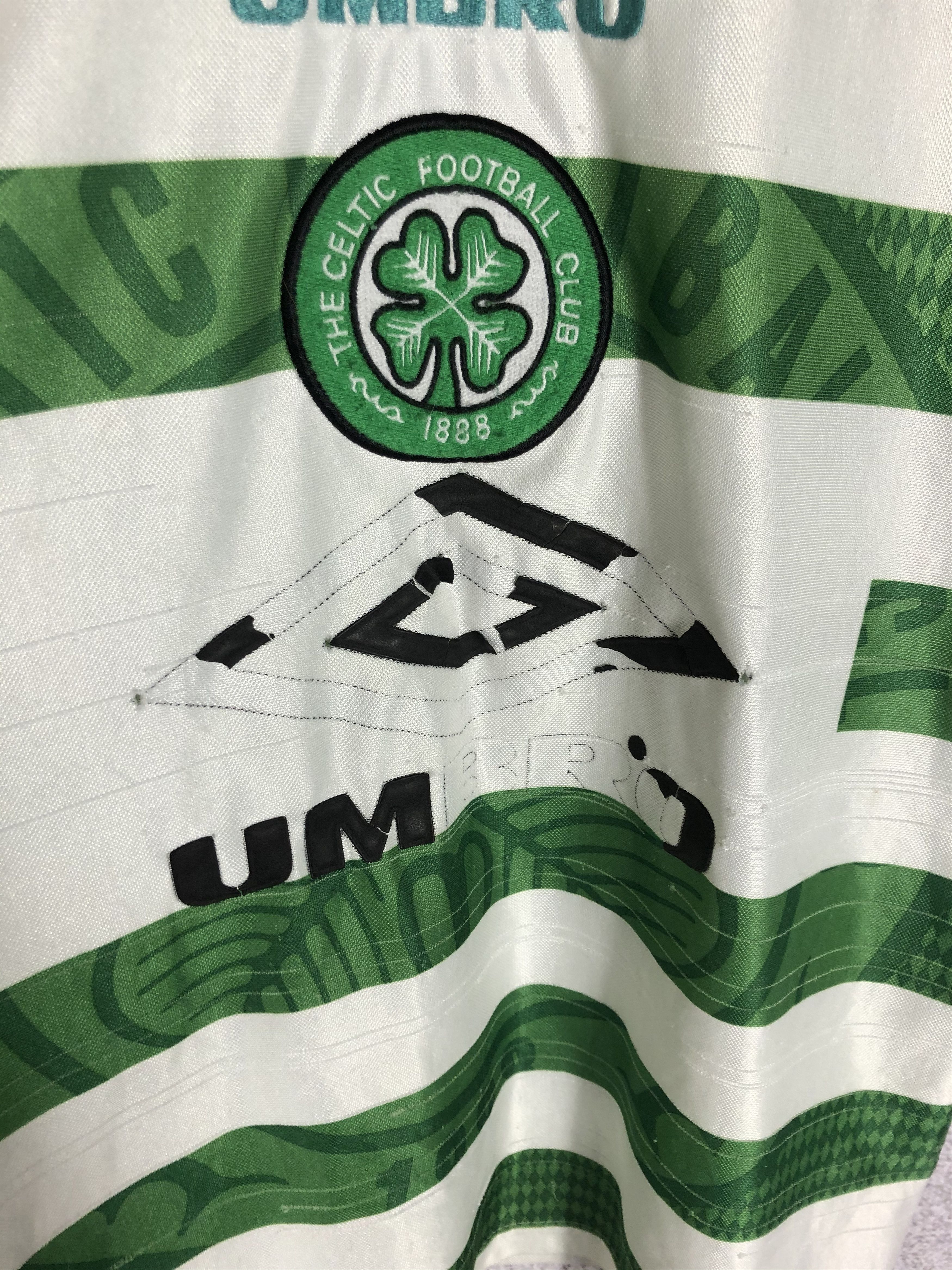 Umbro FC Celtic 1997 1999 Umbro Vintage Soccer Jersey shirt Size US XXS / EU 40 - 6 Thumbnail