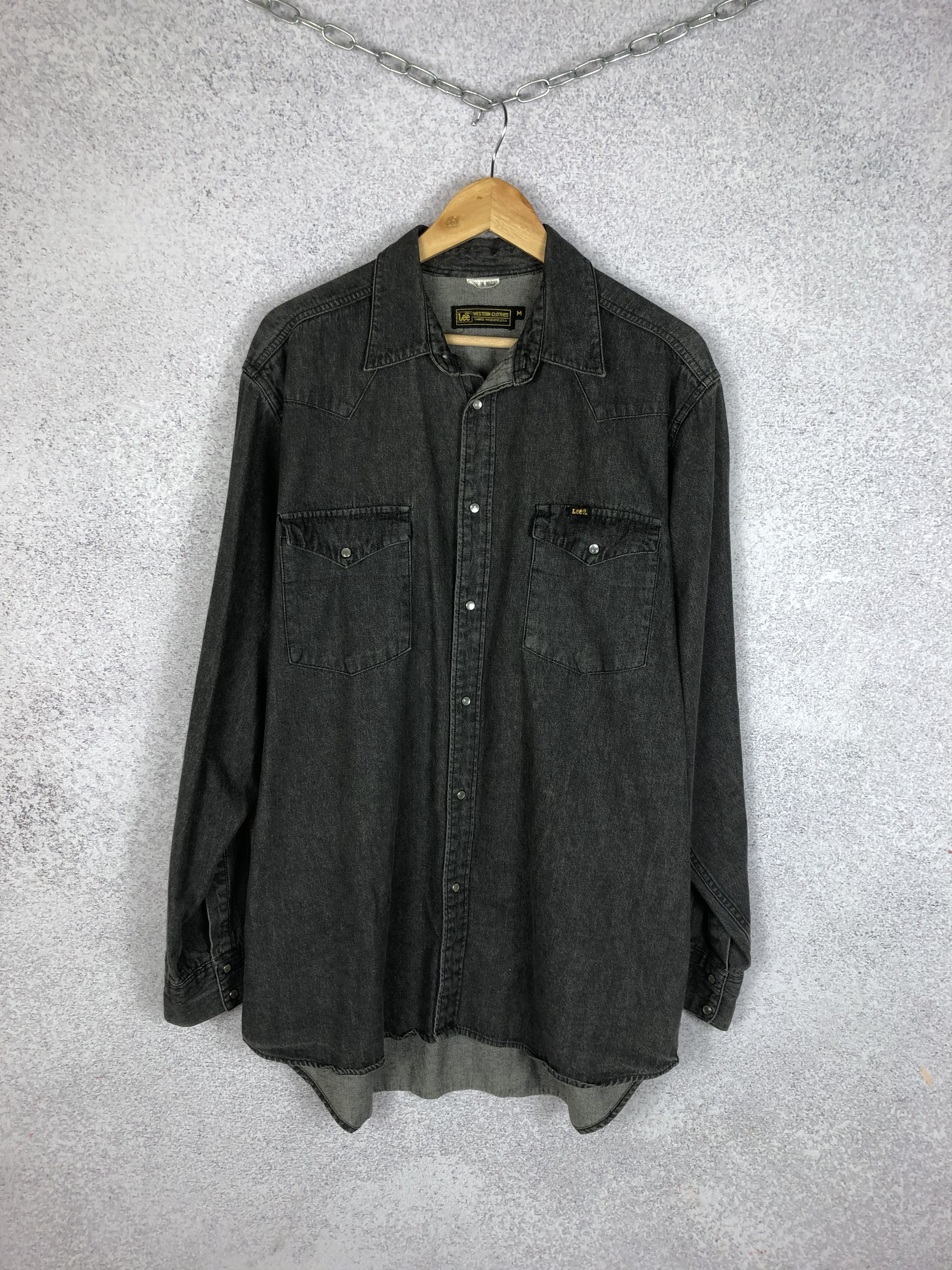 Japanese Brand × Lee × Vintage Vintage Lee Denim long sleeve Shirt button up Size US M / EU 48-50 / 2 - 1 Thumbnail