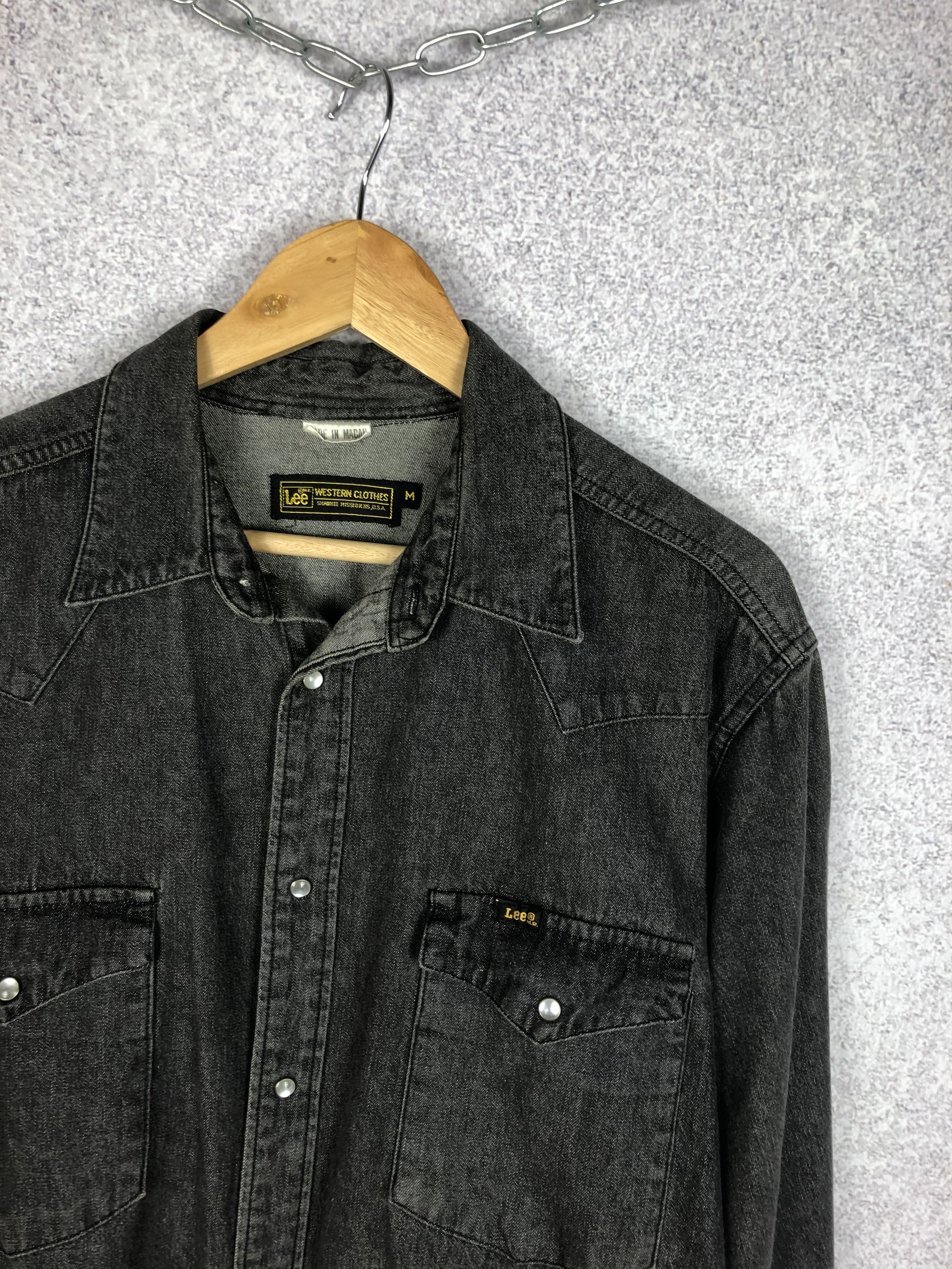Japanese Brand × Lee × Vintage Vintage Lee Denim long sleeve Shirt button up Size US M / EU 48-50 / 2 - 2 Thumbnail