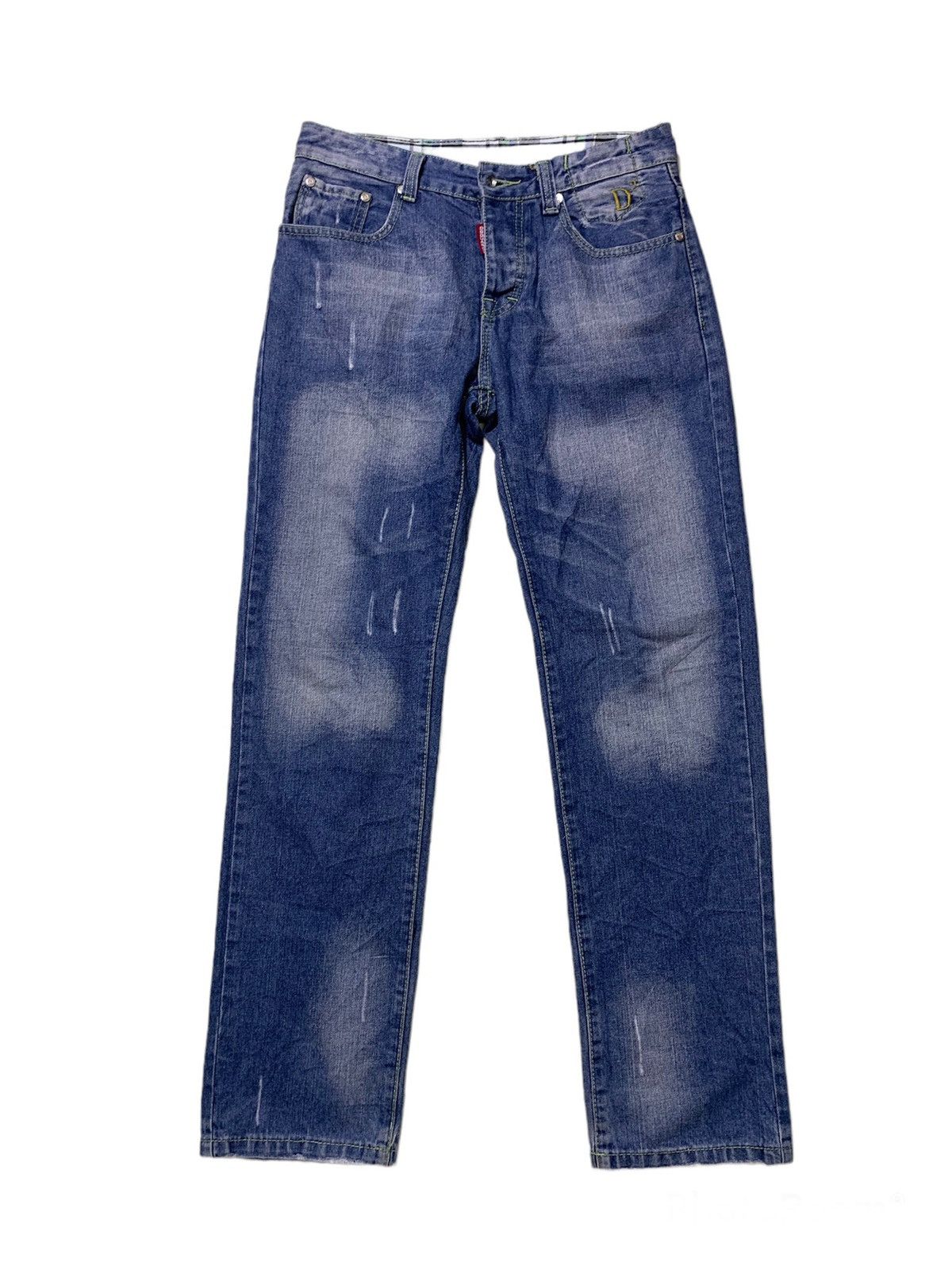 Dsquared2 washed distressed denim