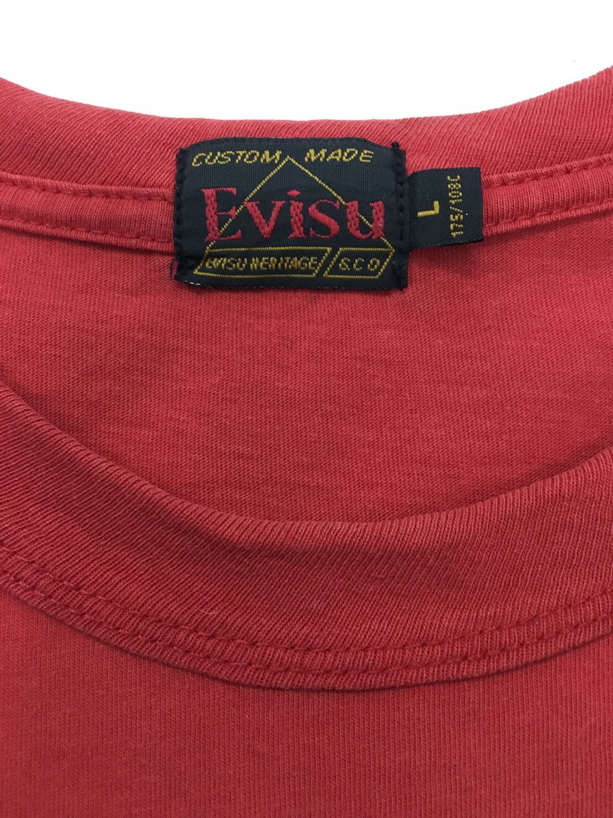 Evisu Big Printed Buddha Head Vintage Tee Size US L / EU 52-54 / 3 - 4 Thumbnail