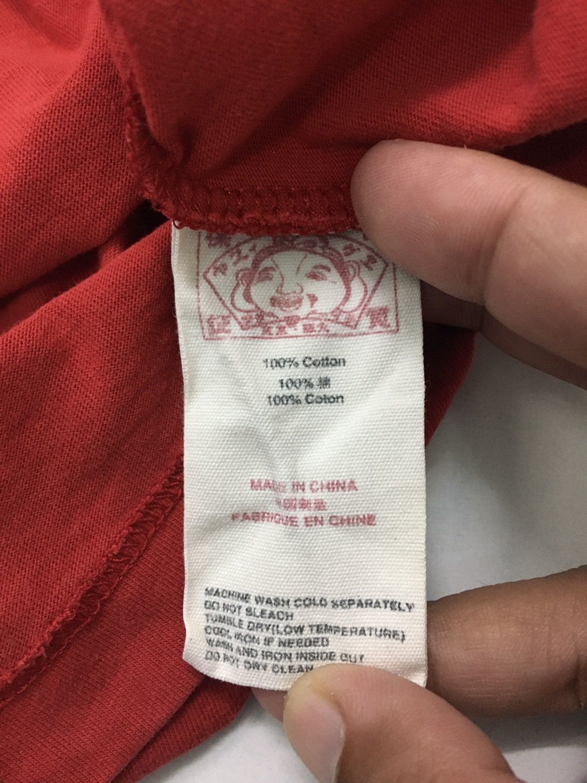 Evisu Big Printed Buddha Head Vintage Tee Size US L / EU 52-54 / 3 - 6 Thumbnail