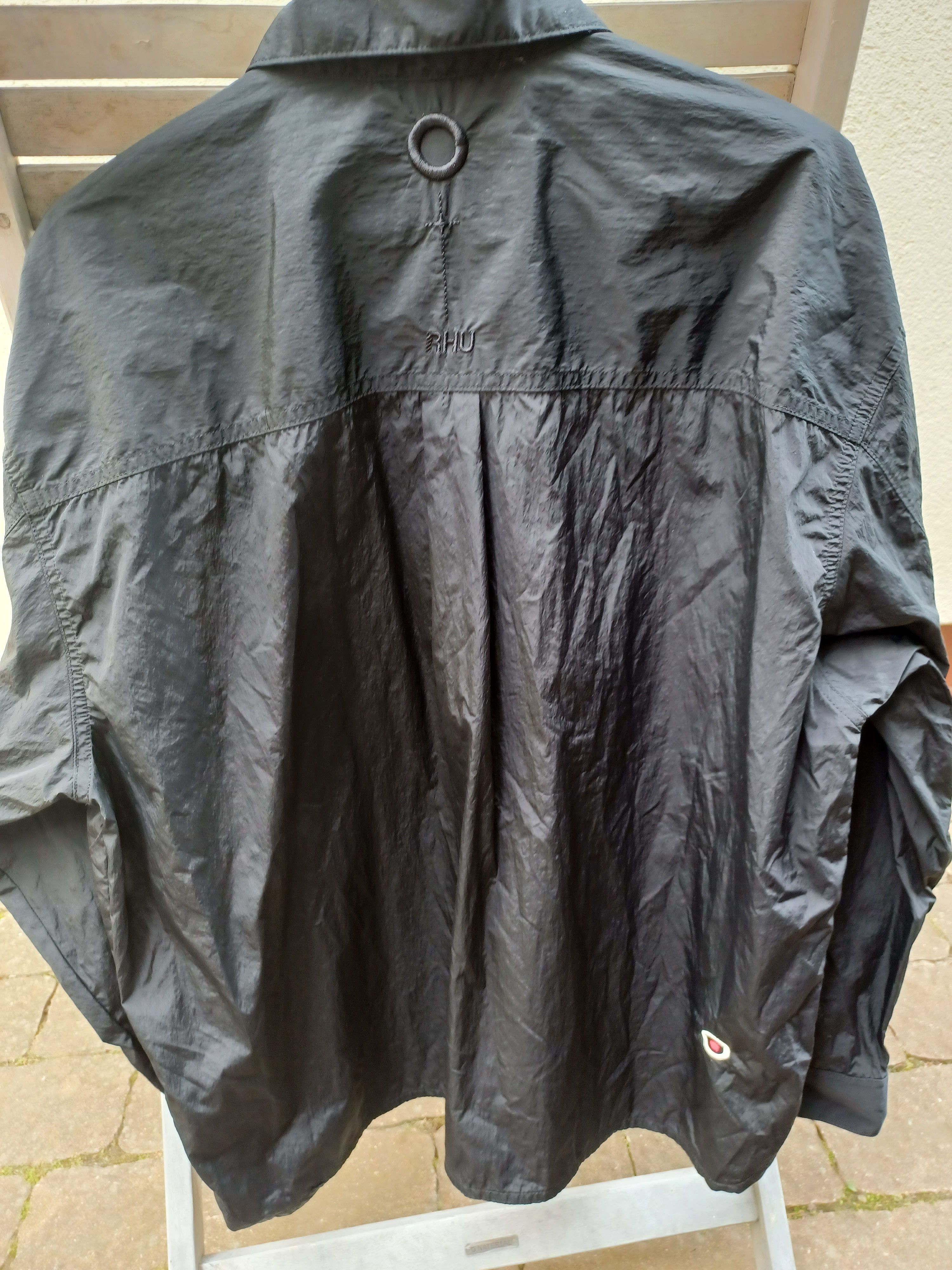 Rhude Rhuigi x Zara L nylon overshirt black light jacket Size US L / EU 52-54 / 3 - 4 Thumbnail