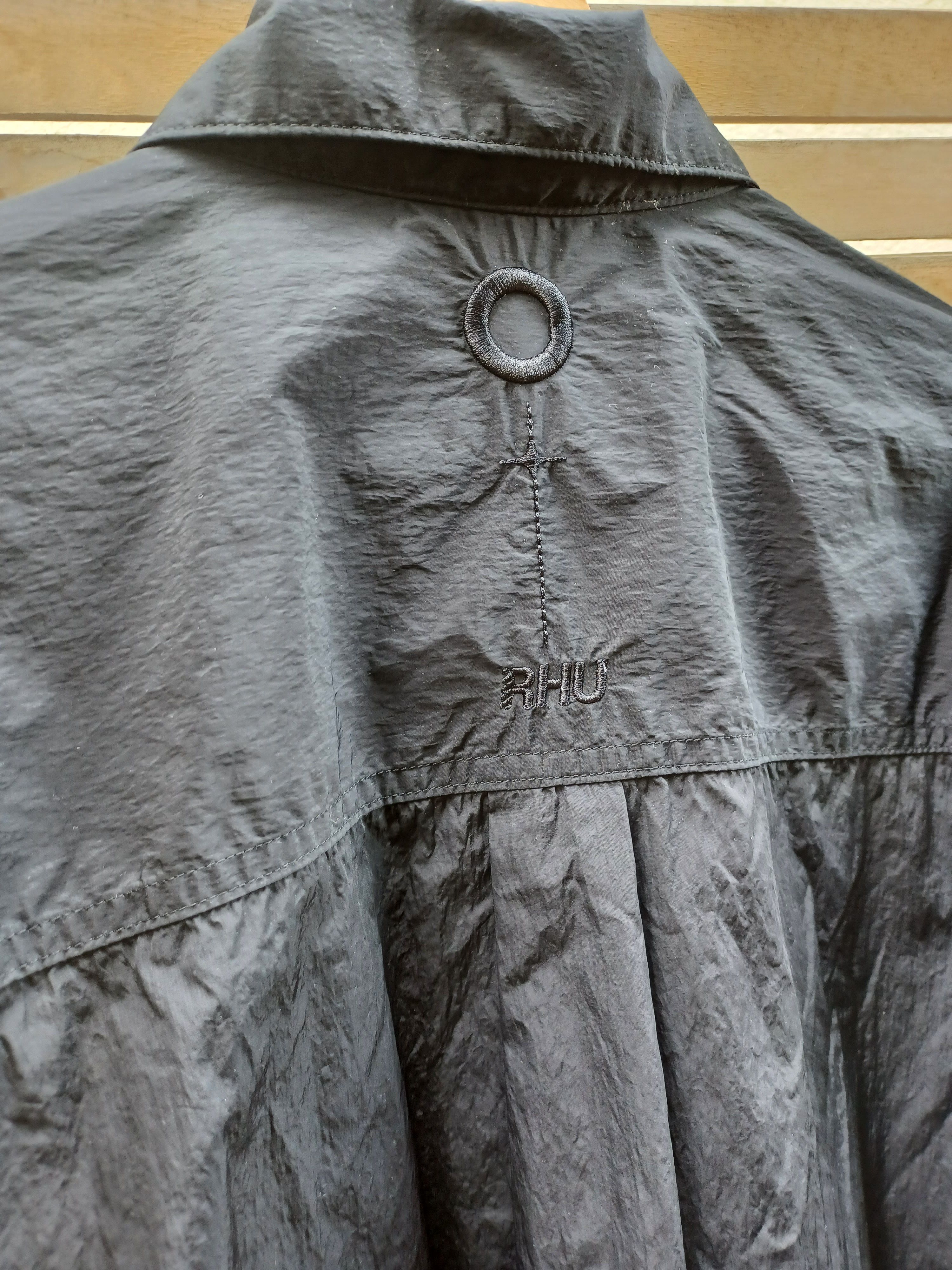 Rhude Rhuigi x Zara L nylon overshirt black light jacket Size US L / EU 52-54 / 3 - 7 Thumbnail