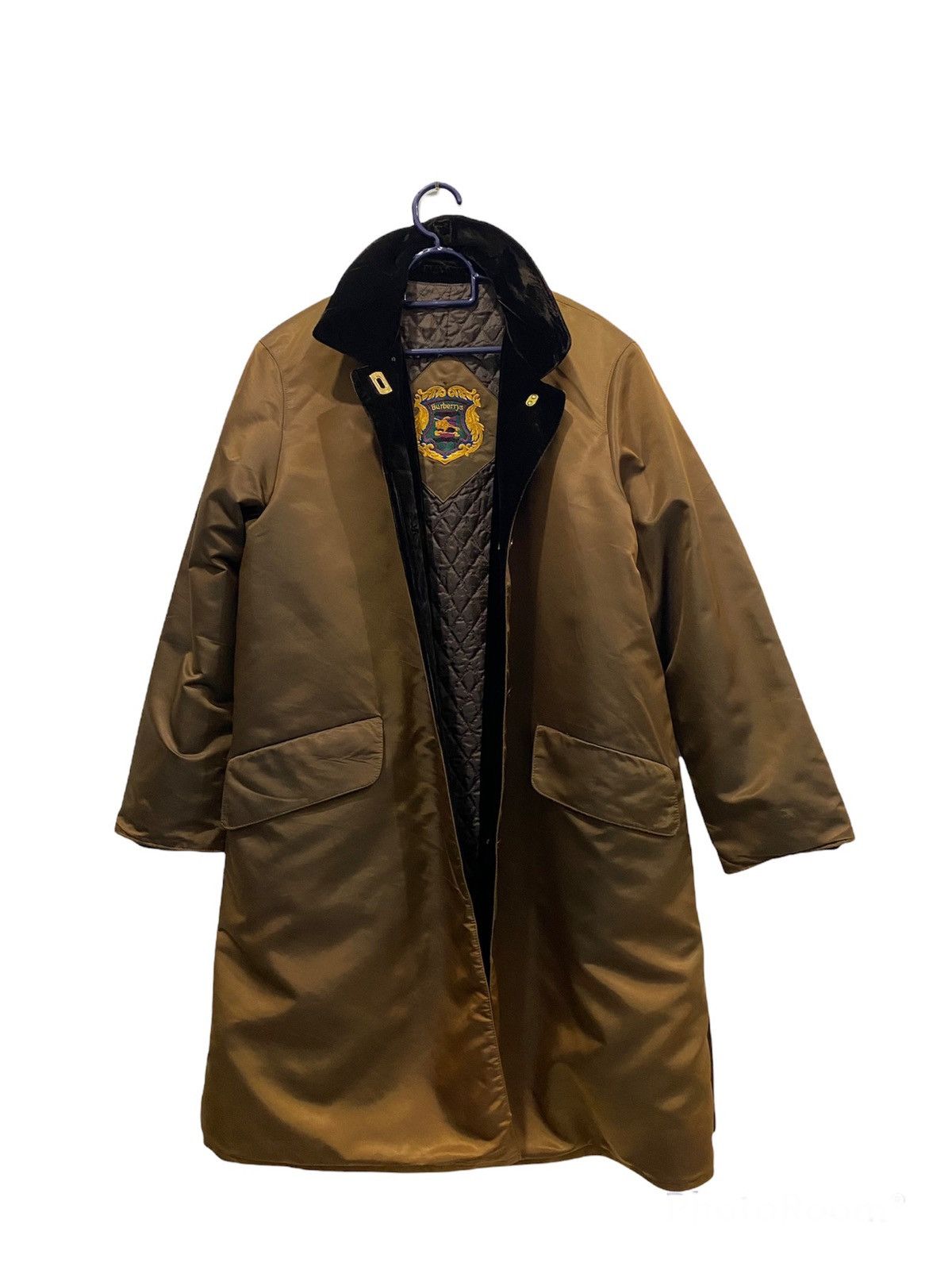 Burberry Gold Button Jacket nice designer