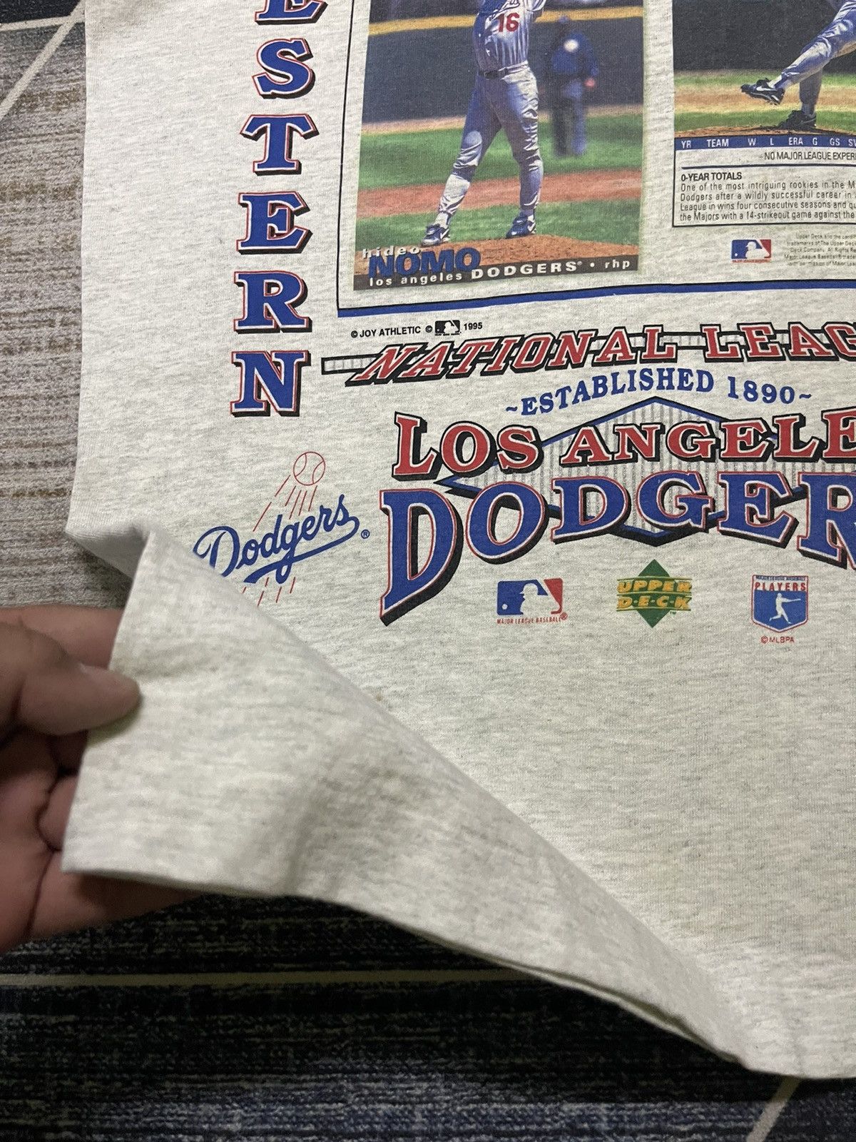 MLB VINTAGE 1995 MLB LOS ANGELES DODGERS HIDEO NOMO TSHIRT Size US M / EU 48-50 / 2 - 5 Thumbnail
