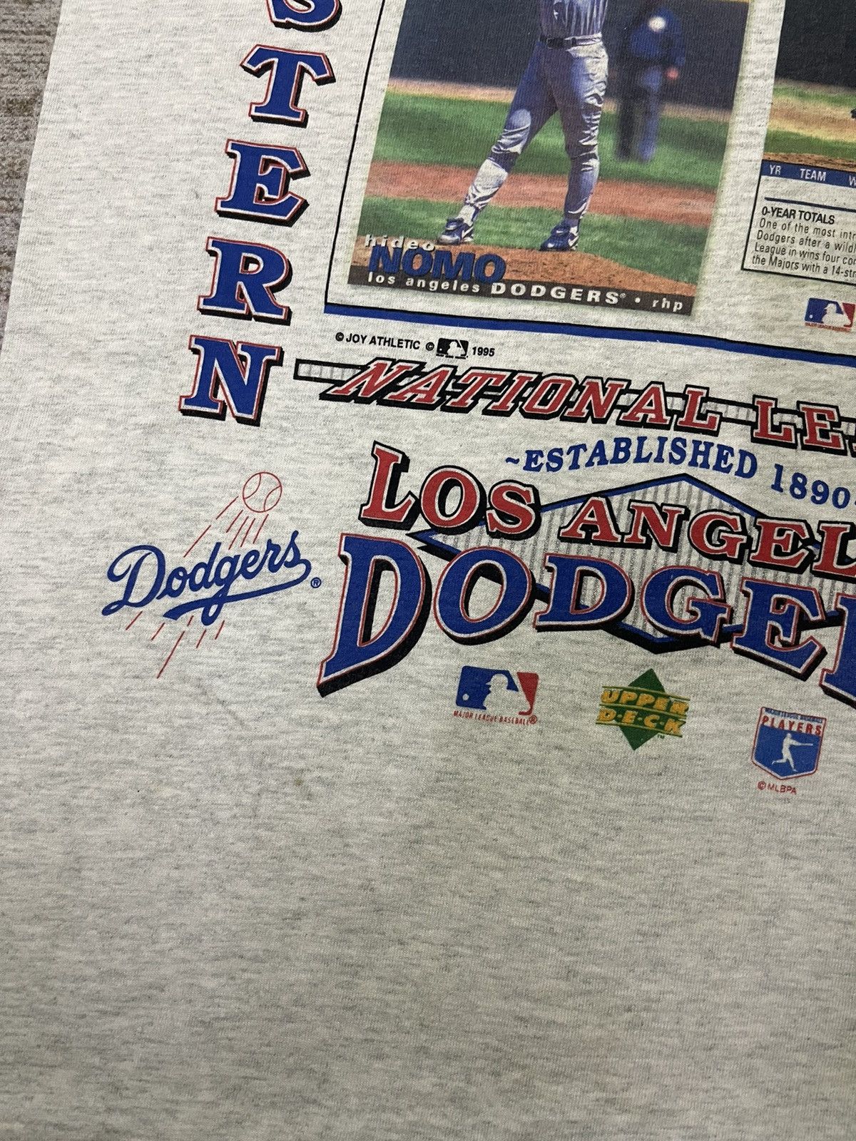MLB VINTAGE 1995 MLB LOS ANGELES DODGERS HIDEO NOMO TSHIRT Size US M / EU 48-50 / 2 - 6 Thumbnail