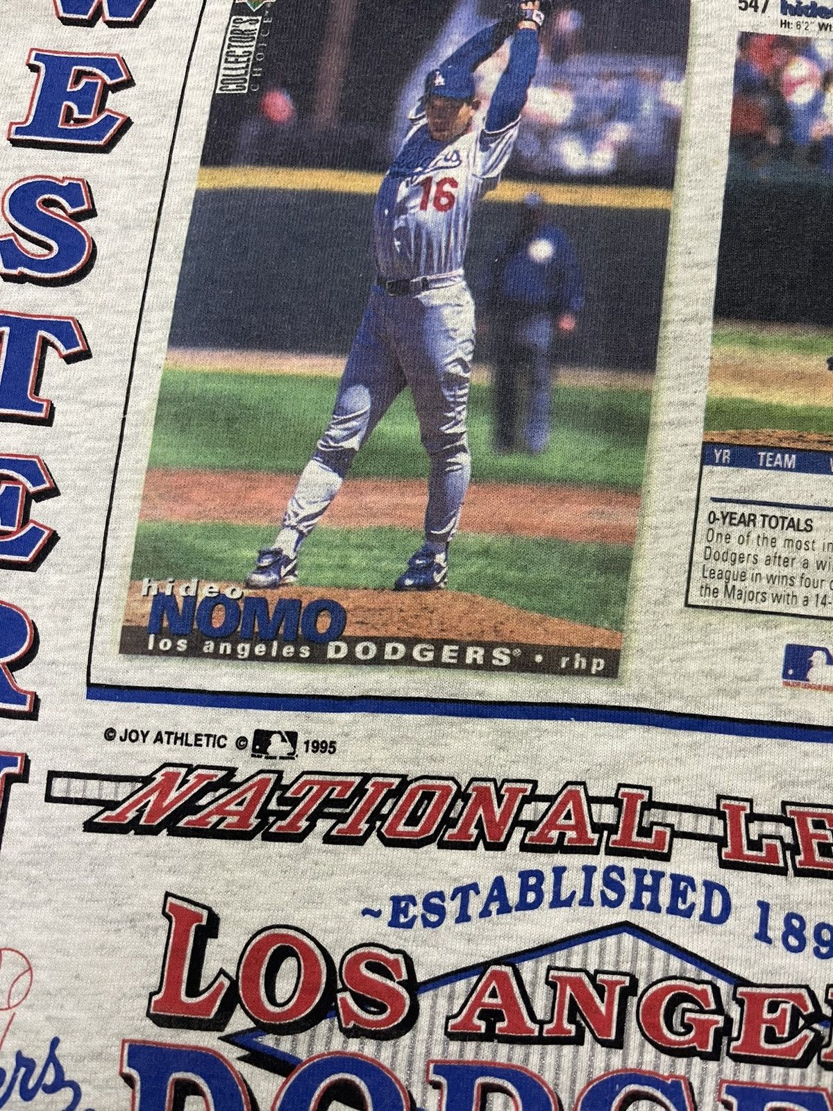 MLB VINTAGE 1995 MLB LOS ANGELES DODGERS HIDEO NOMO TSHIRT Size US M / EU 48-50 / 2 - 3 Thumbnail